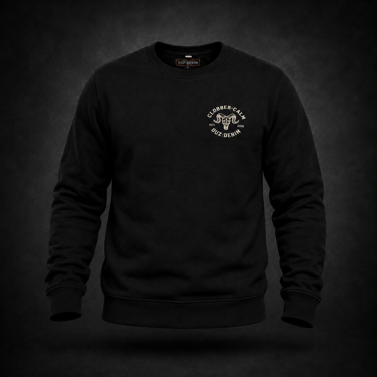 Duz Denim "Clobber Calm X Duz Denim" Sweatshirt (Black)