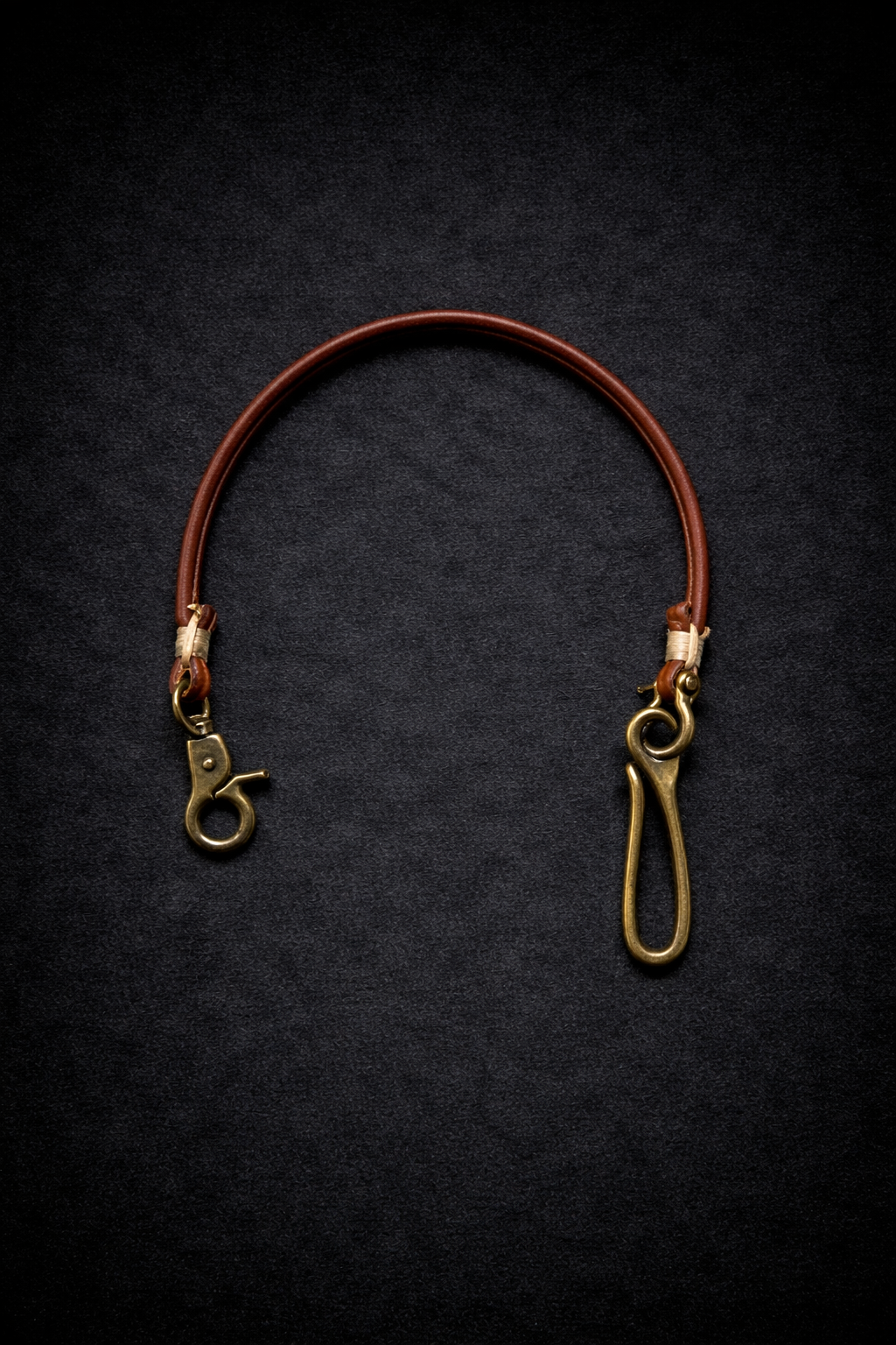 DUZ DENIM-CLASSIC LEATHER TETHER LANYARD