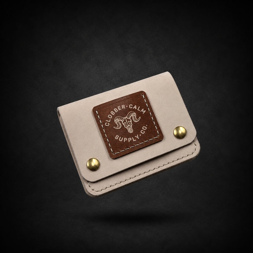 ****PRE-ORDER**** Duz Denim "Clobber Calm Supply Co." Wallet (Veg Tan)