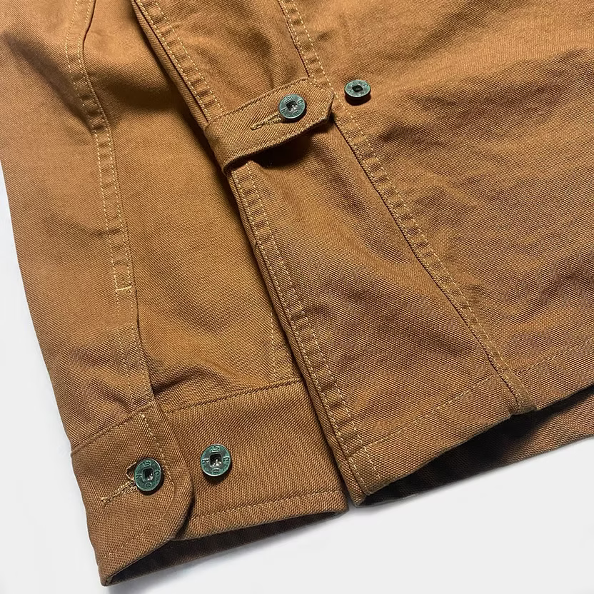 BZEN M.3438R TY-CR REGULAR FIT VINTAGE INSPIRED CANVAS CHORE JACKET-12.5OZ-E0 RUST