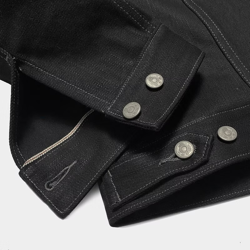 BZEN M.3139RR GARCIA BB REGULAR FIT SLEVEDGE BLACK BLACK JACKET-13.8OZ-RAW BLACK