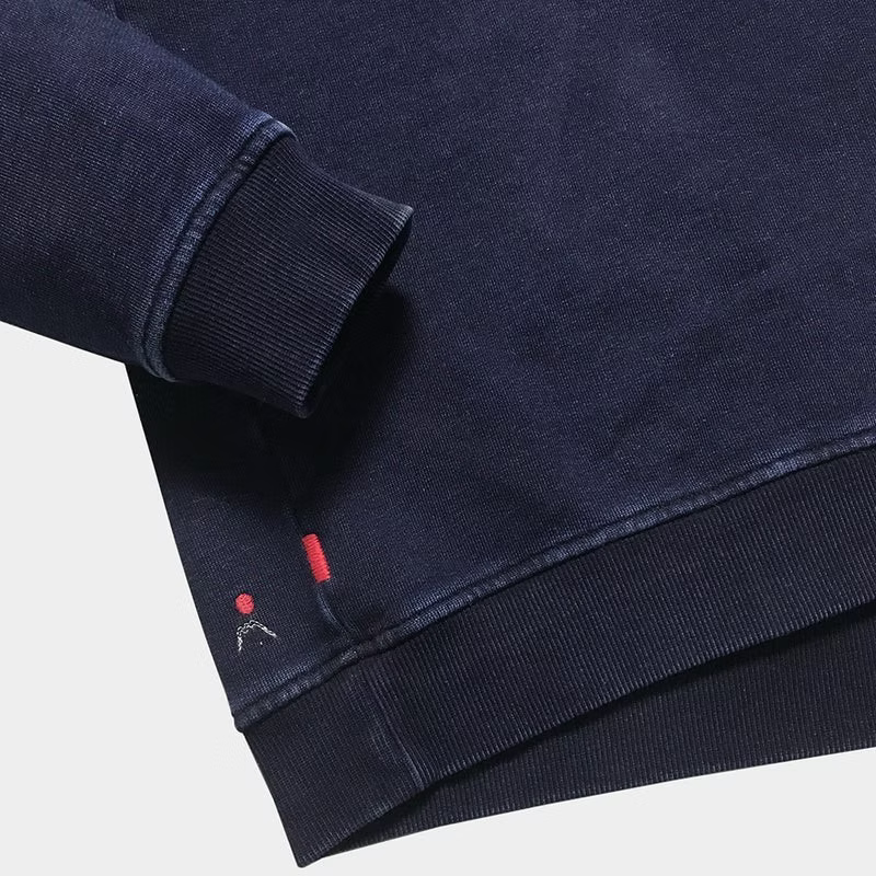 BZEN BLU BLU - M.3023 MARINER REGULAR FIT SHAWL COLLAR KNIT TOP-E1 DARK INDIGO