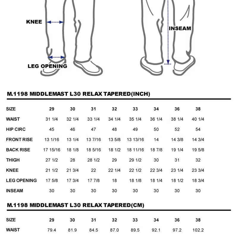 BZEN AHOY - M.1198 L30-MIDDLEMAST RELAX TAPERED NAVAL INSPIRED PANT-11.5oz-E1 TE INDIGO STRIPE
