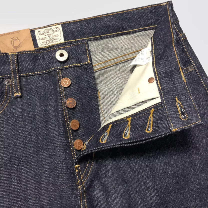 BZEN M.1258 BILLY-R29 SLIM STRAIGHT- 13.5oz- RAW SELVEDGE- INDIGO