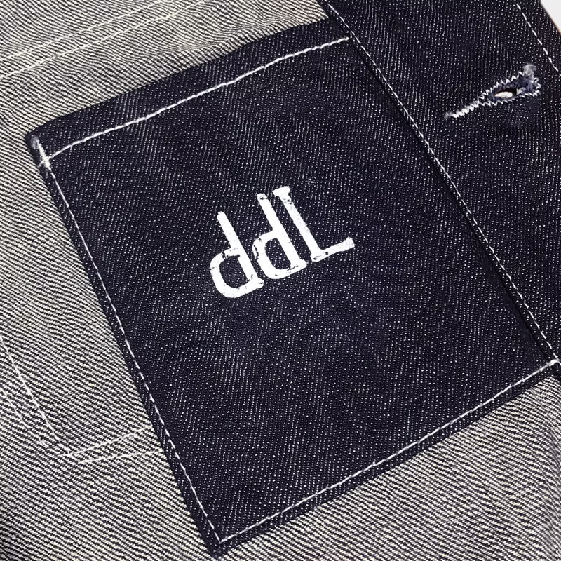 DDL 315-TYSON REGULAR FIT VEST- 13oz-INDIGO-T RINSE