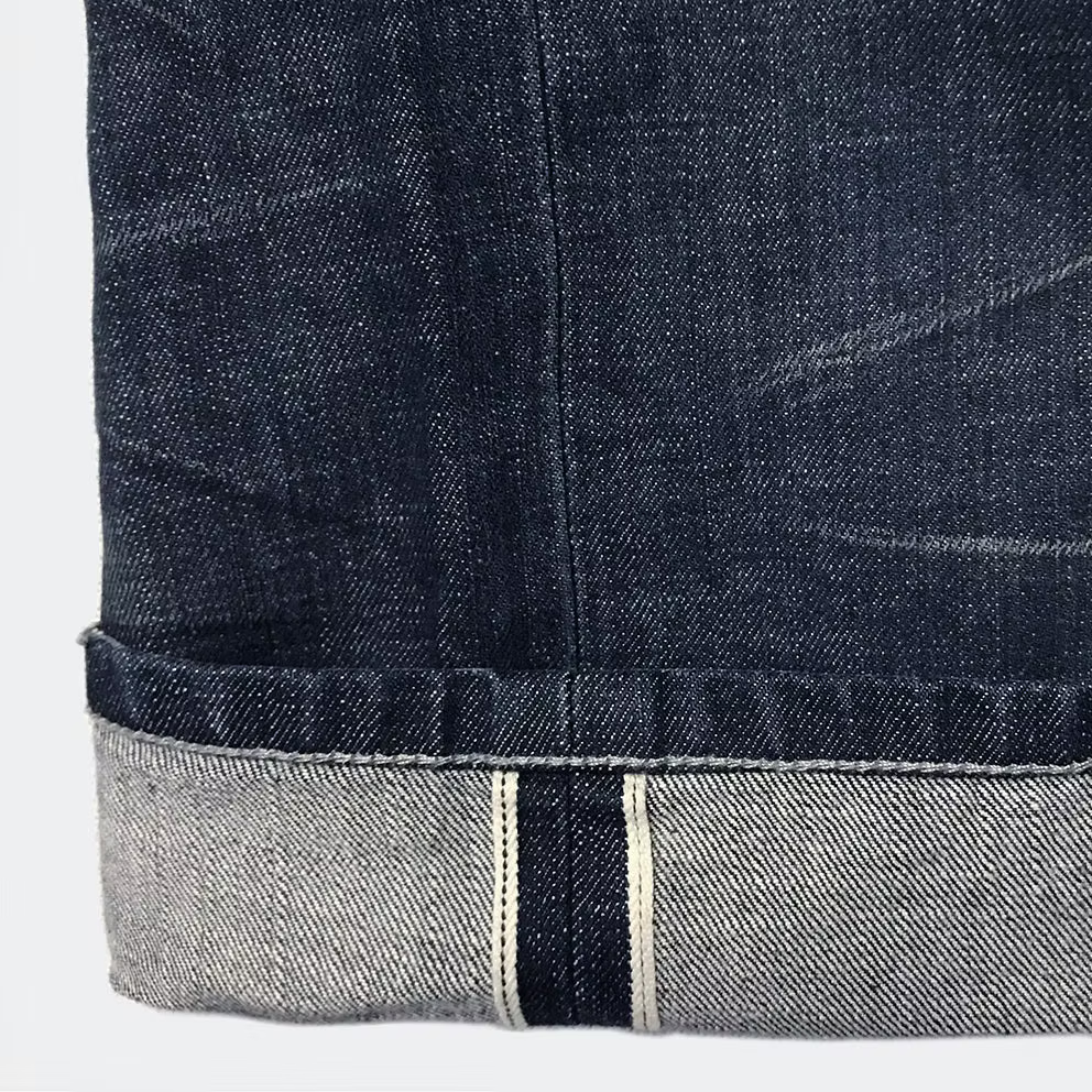 BZEN M.1258-BILLY SLIM STRAIGHT- 13.5oz- SELVEDGE- BLACK SEA