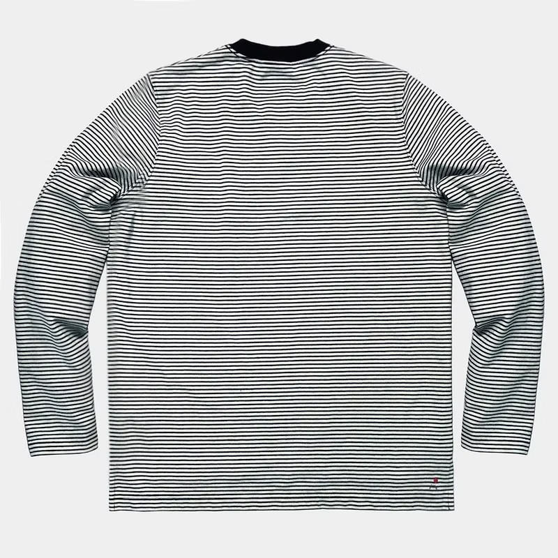 BZEN BLU BLU - M.3066 YVE REGULAR FIT SQUARE NECK SWEATSHIRT-E0 INDIGO STRIPE