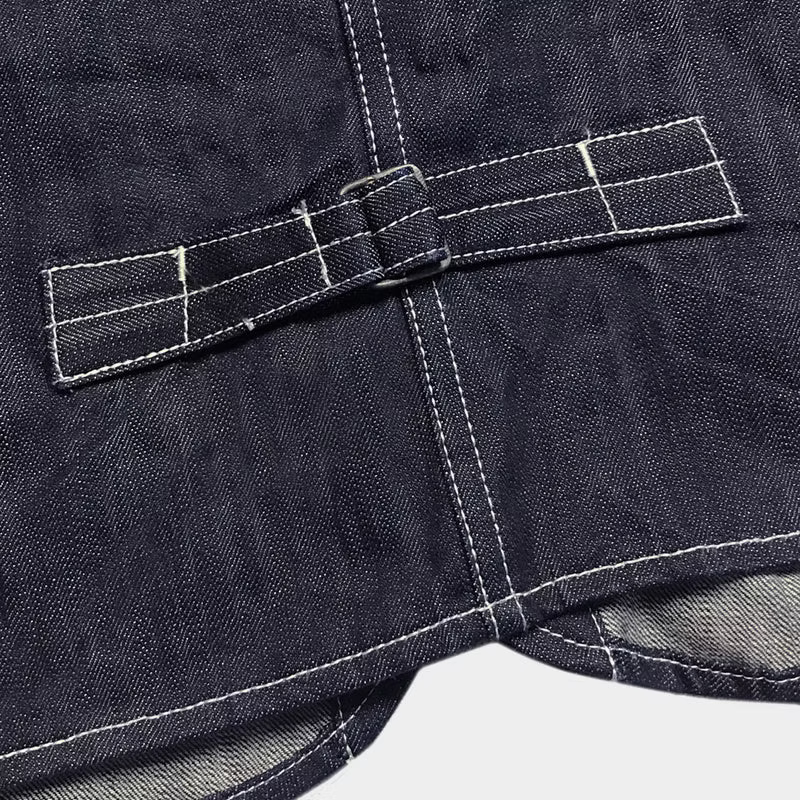 DDL 315-TYSON REGULAR FIT VEST- 13oz-INDIGO-T RINSE