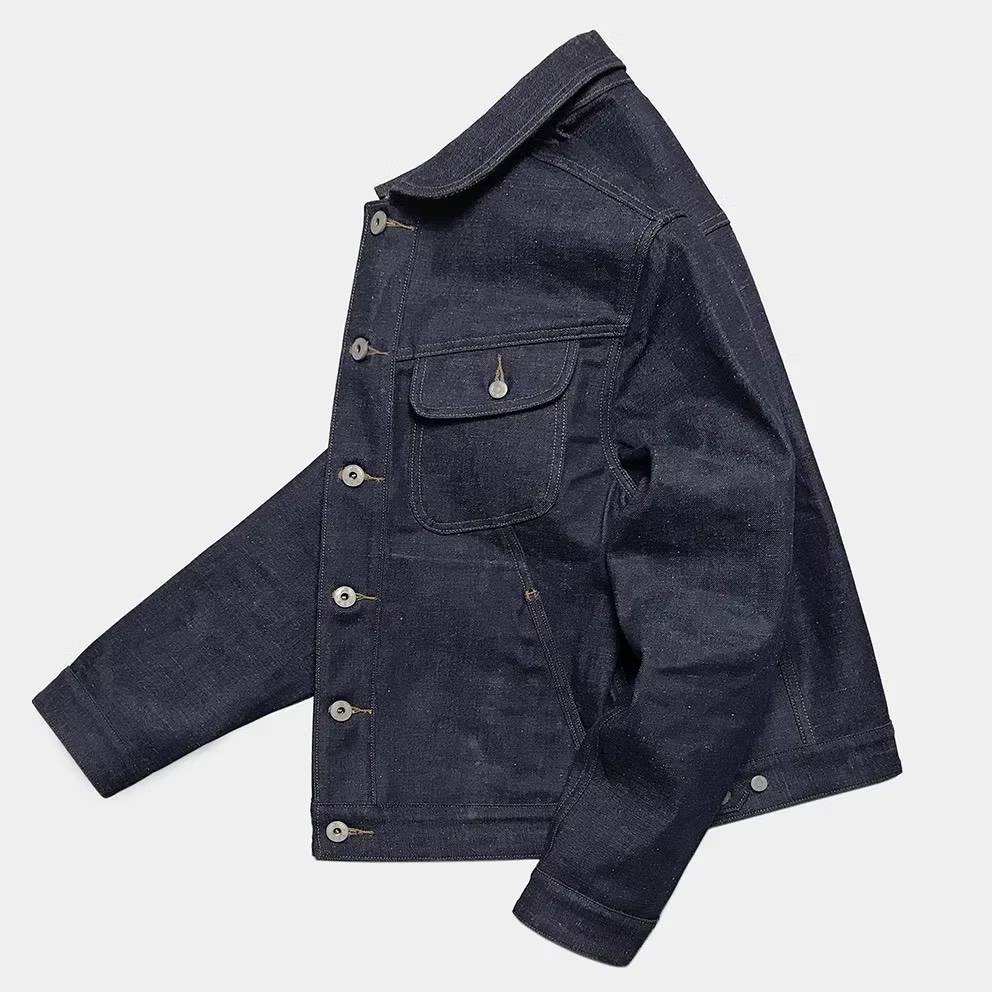 BZEN M.3139RR GARCIA-REHASH REGULAR FIT 4 POCKET RECYCLED COTTON JACKET-12.5OZ-RAW ROYAL BLUE