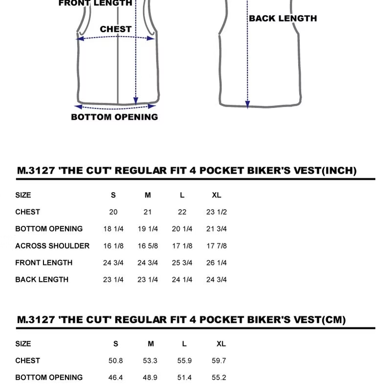 BZEN M.3127-THE CUT REGULAR FIT 2 POCKET BIKER'S VEST-12.5oz-CANVAS-E0 TURMERIC