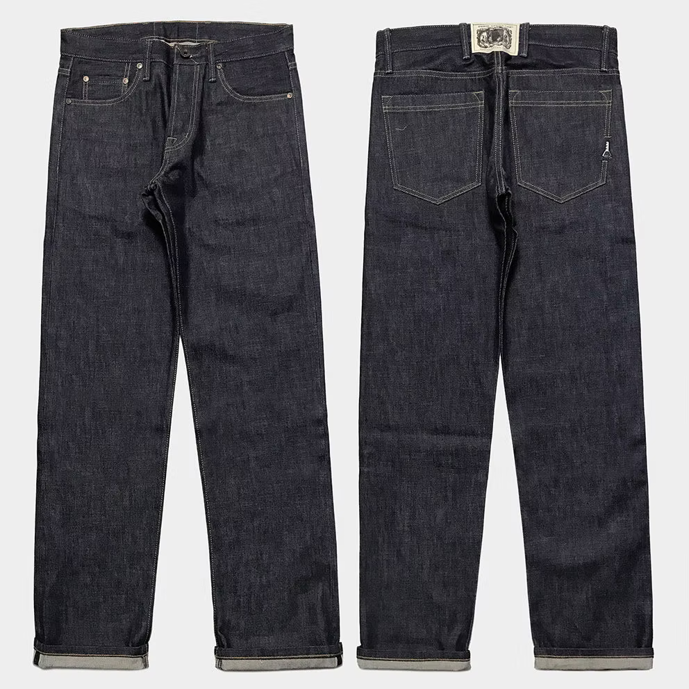 DDL 519-DAVID VINTAGE FIT STRAIGHT CONE MILLS WHITE OAKS-14.25oz RAW SELVEDGE- INDIGO