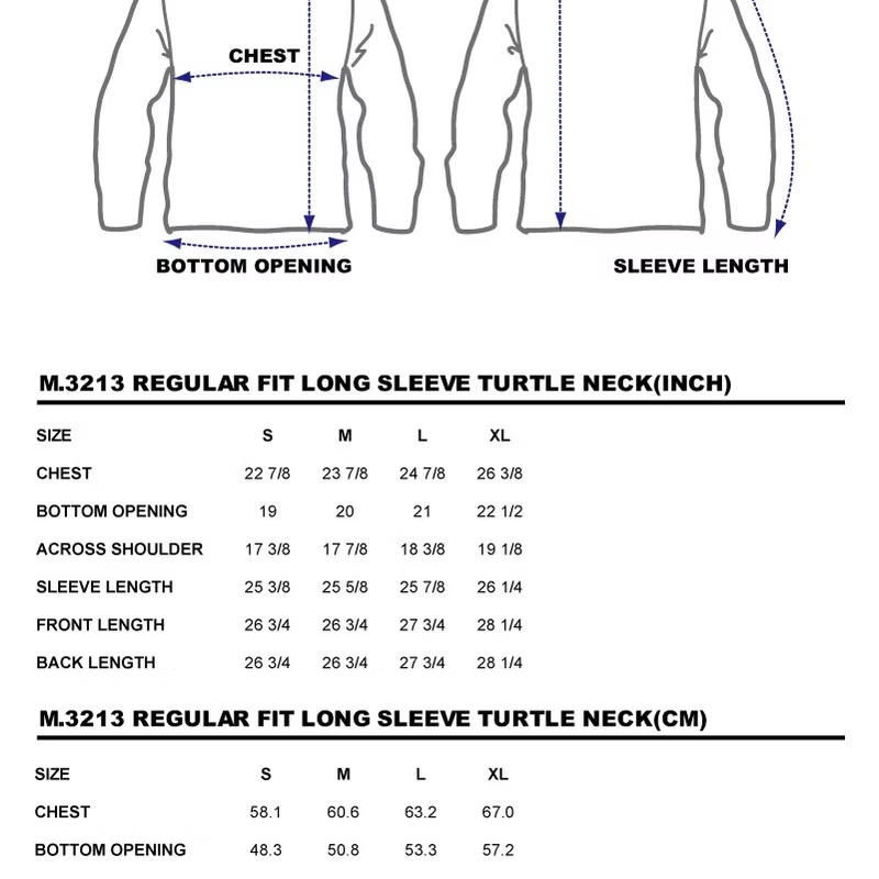 BZEN BLU BLU - M.3213 ENKAI REGULAR FIT INDIGO WAFFLE KNIT TURTLE NECK-250GSM- E1 MIDNIGHT BLUE