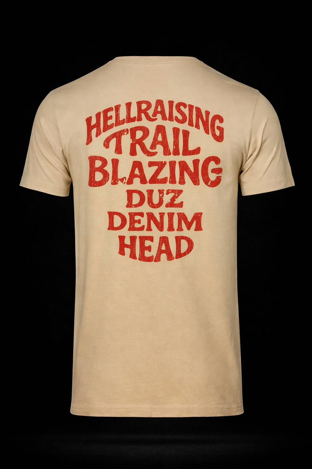 DUZ DENIM-"HELL RAISING" TEE-DUSTY WHITE