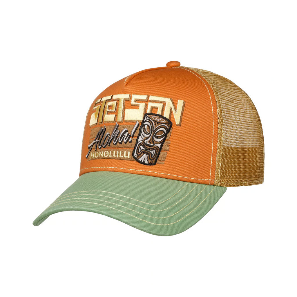 Stetson Aloha Honolulu Trucker Cap (Orange)