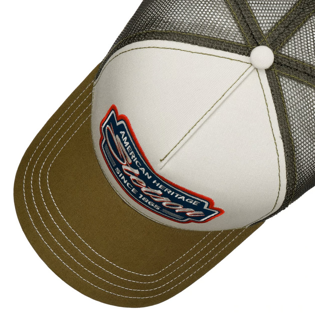 STETSON-CLASSIC RACE TRUCKER CAP-OLIVE