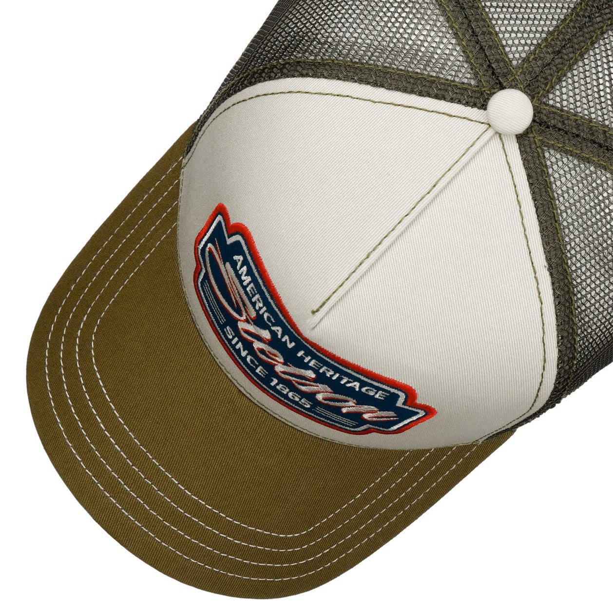 STETSON-CLASSIC RACE TRUCKER CAP-OLIVE