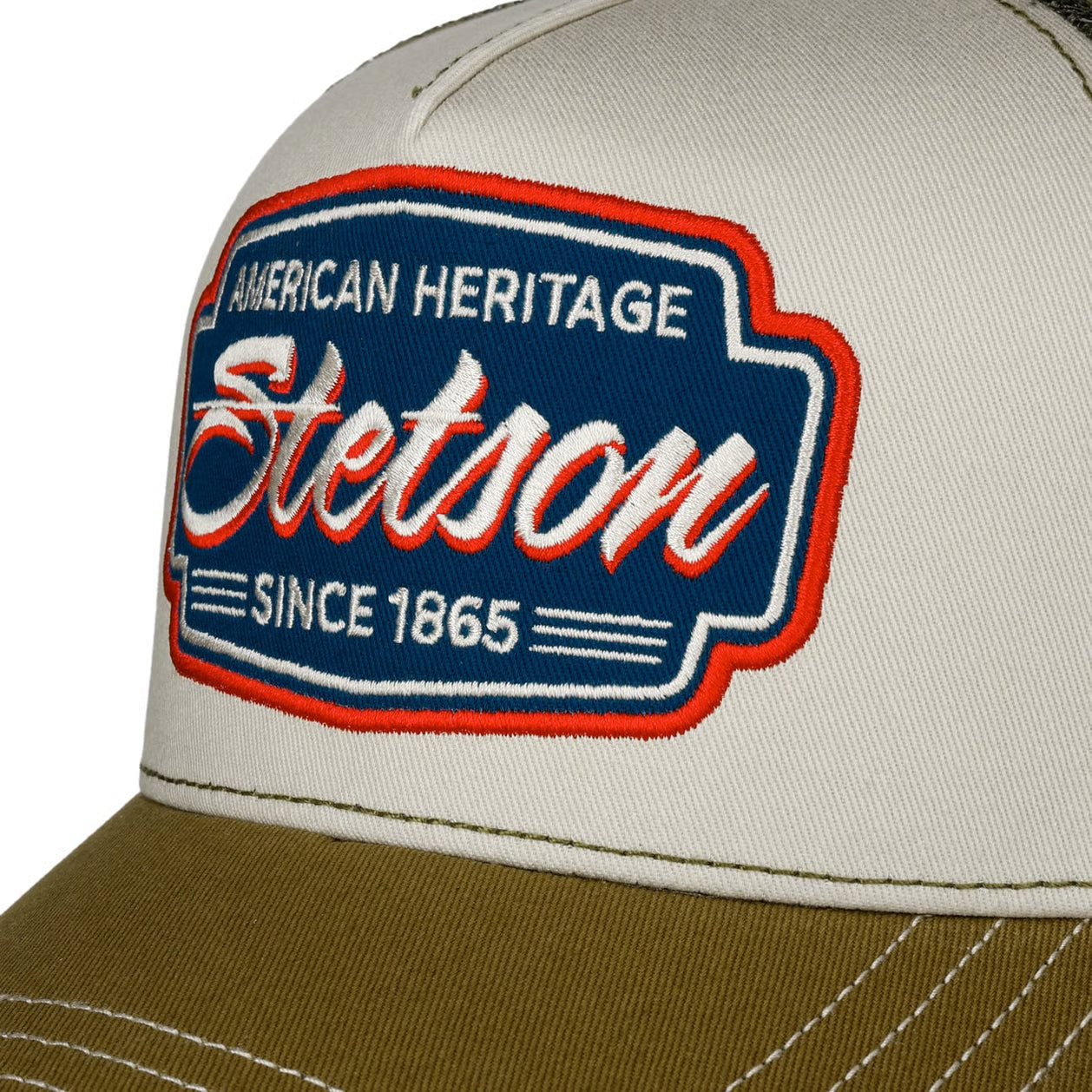 STETSON-CLASSIC RACE TRUCKER CAP-OLIVE