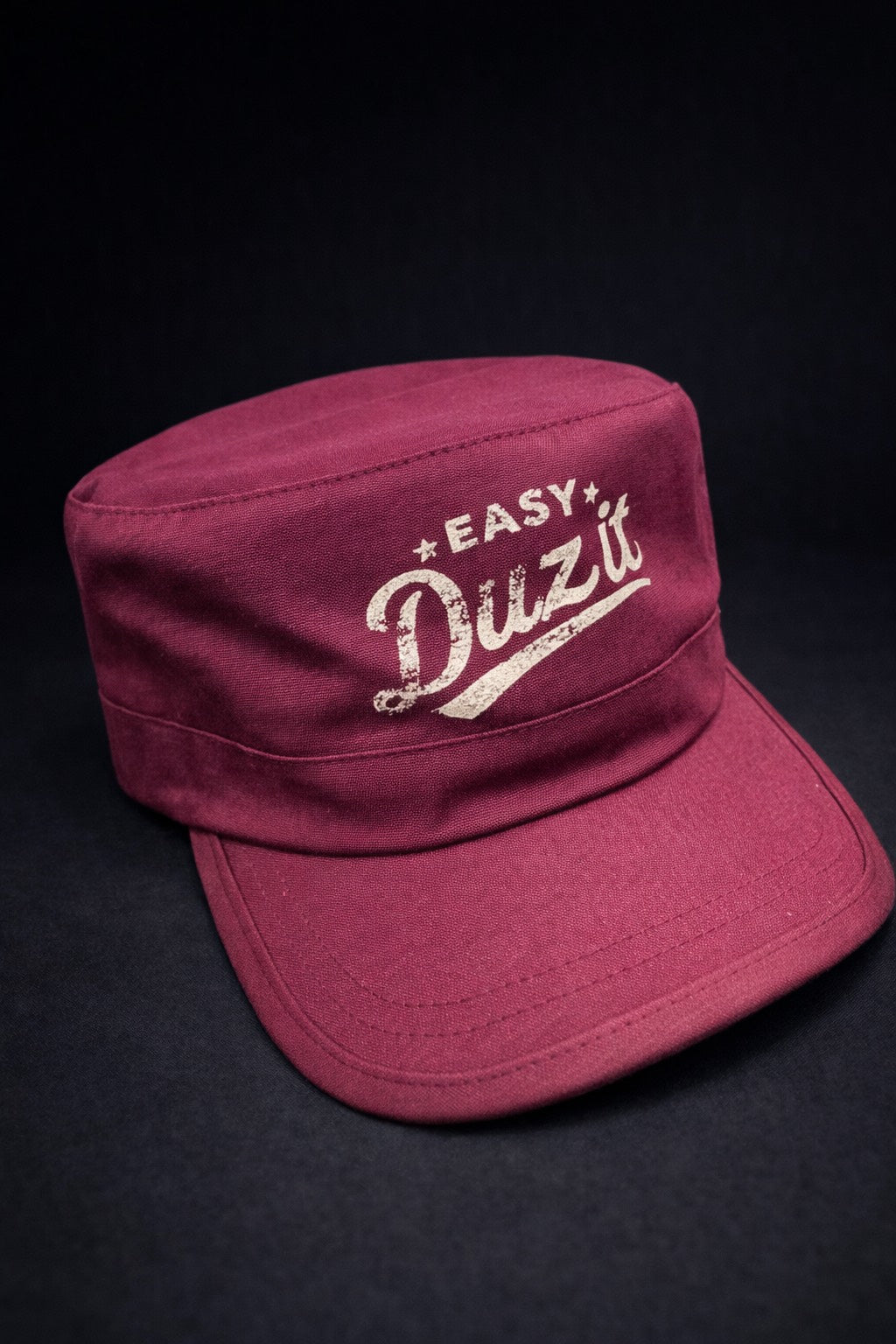 DUZ DENIM-"EAZY DUZ IT" WORK HAT-BURGUNDY