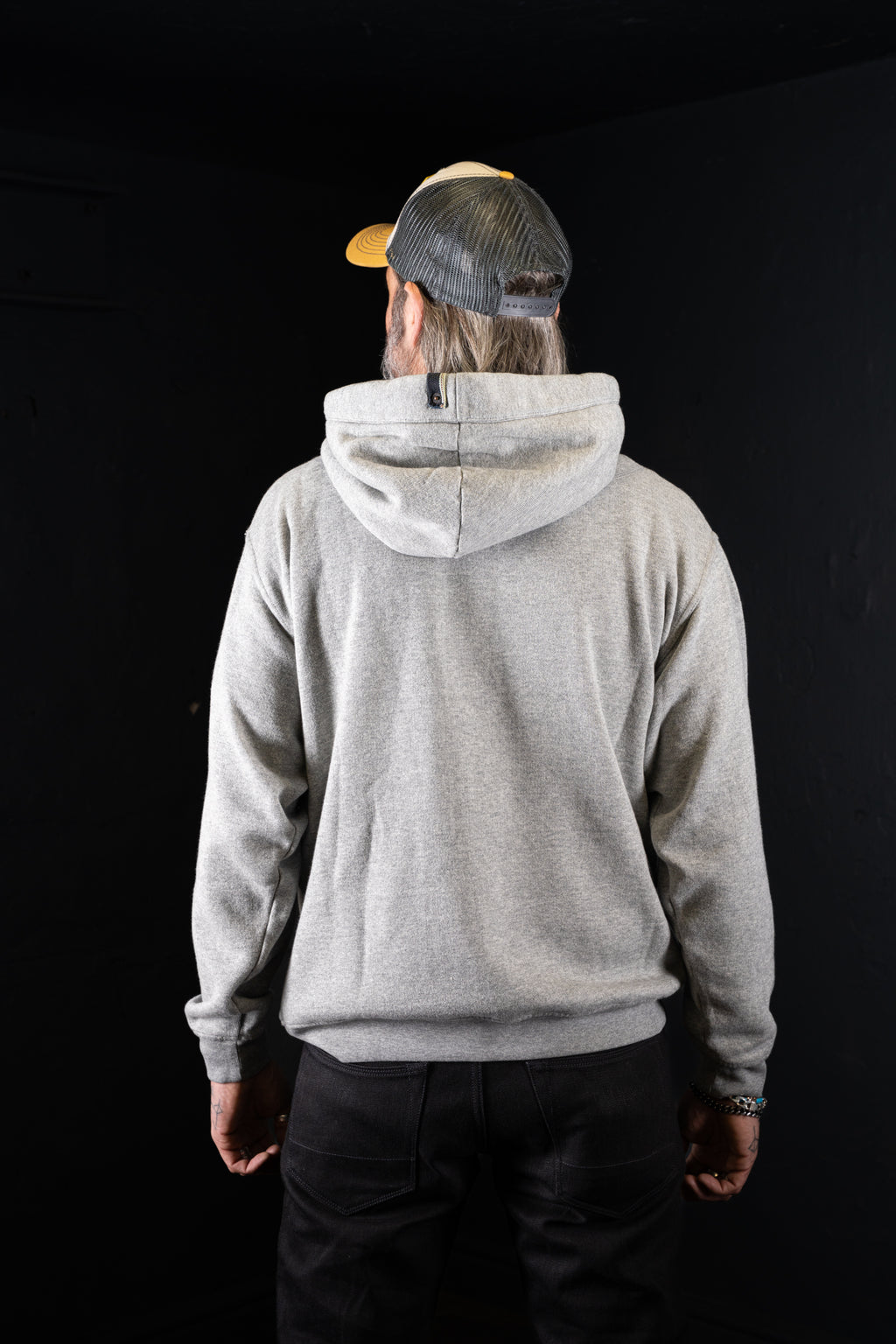 DDL 306-THE HOD3 LONG SLEEVE 3 BUTTON KANGAROO FLEECE HOODIE