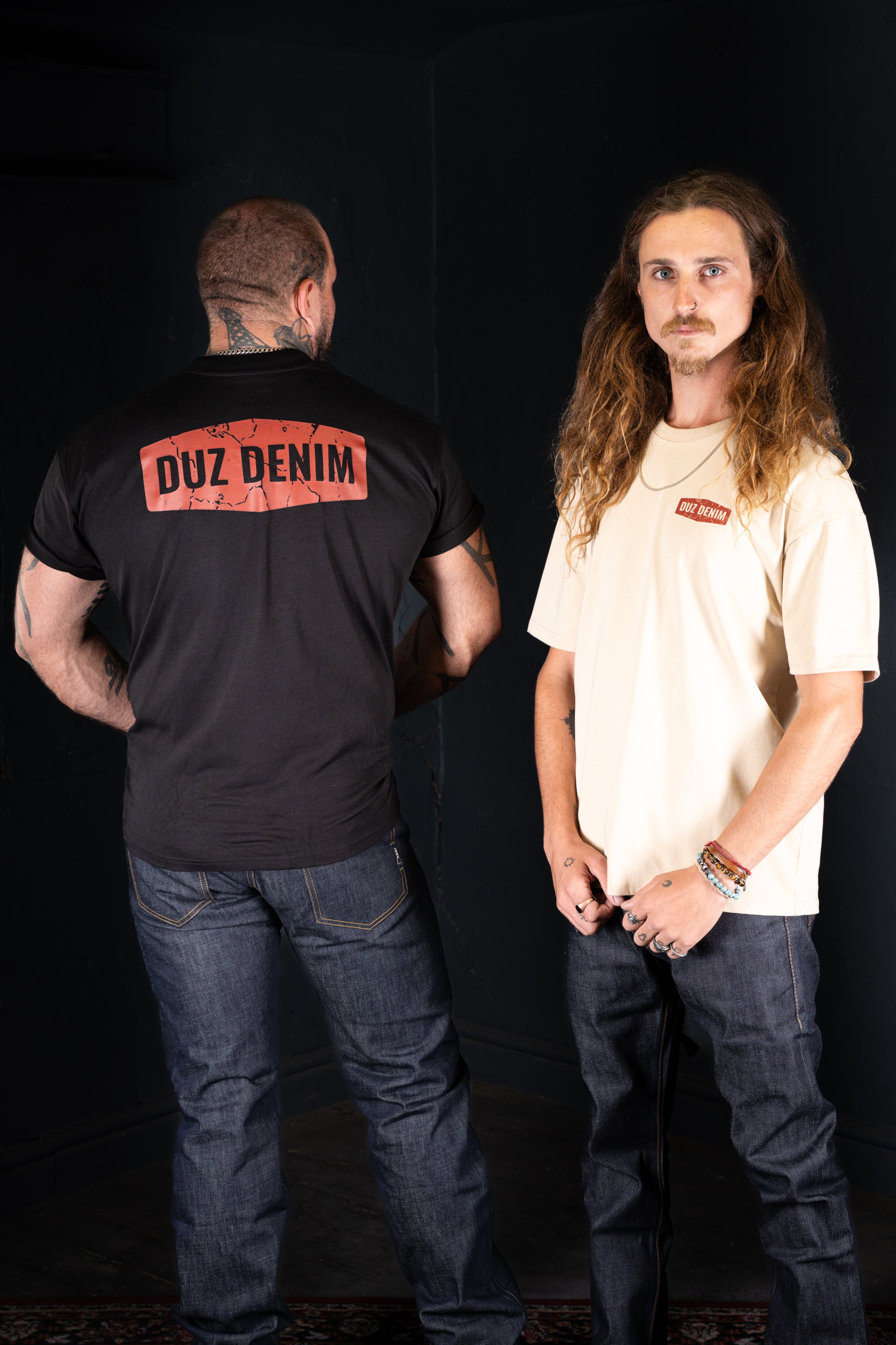 DUZ DENIM OVERSIZED TEE-HEAVY JERSEY-350gsm-BLACK