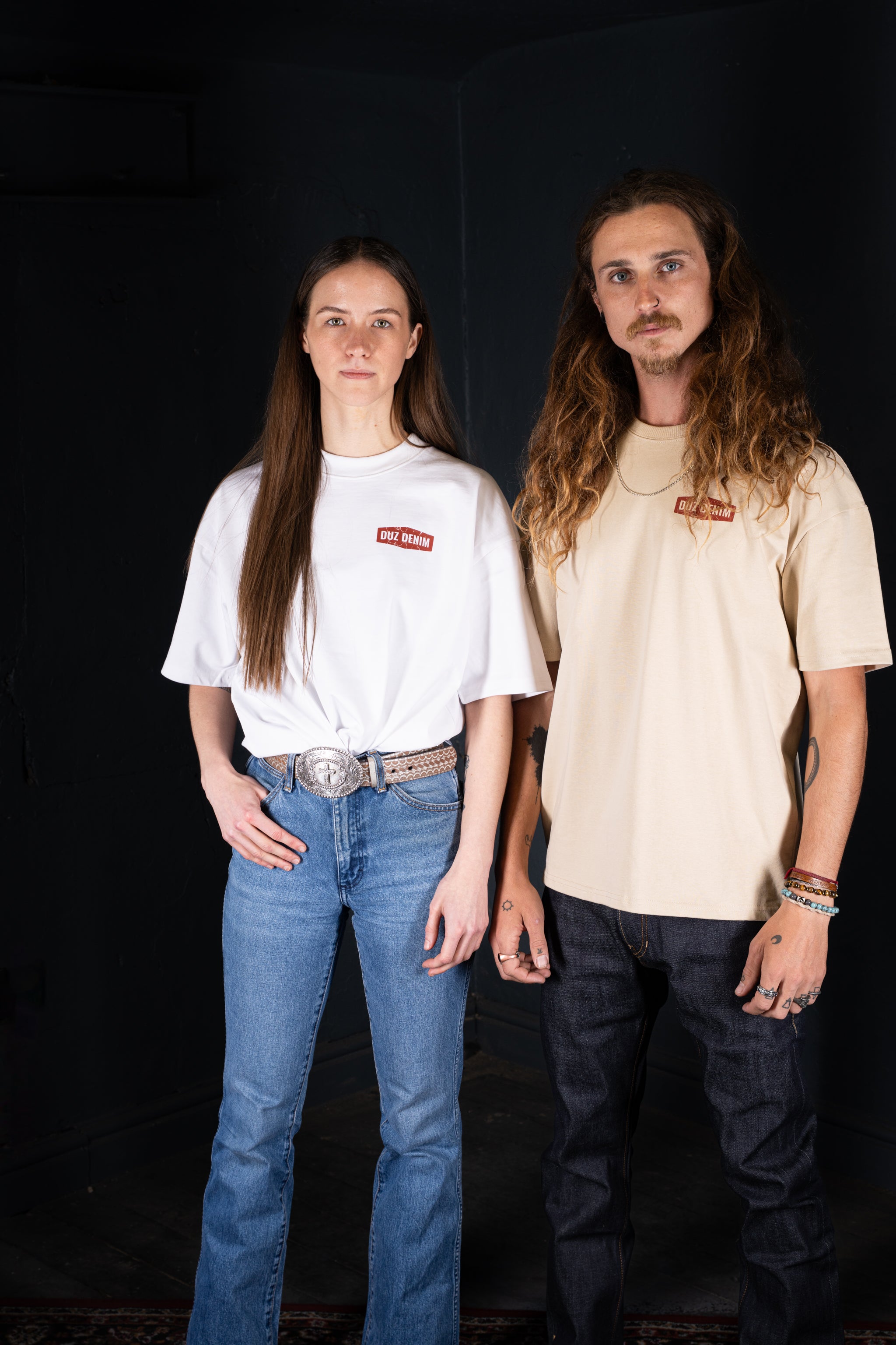 DUZ DENIM OVERSIZED TEE-HEAVY JERSEY-350gsm-WHITE