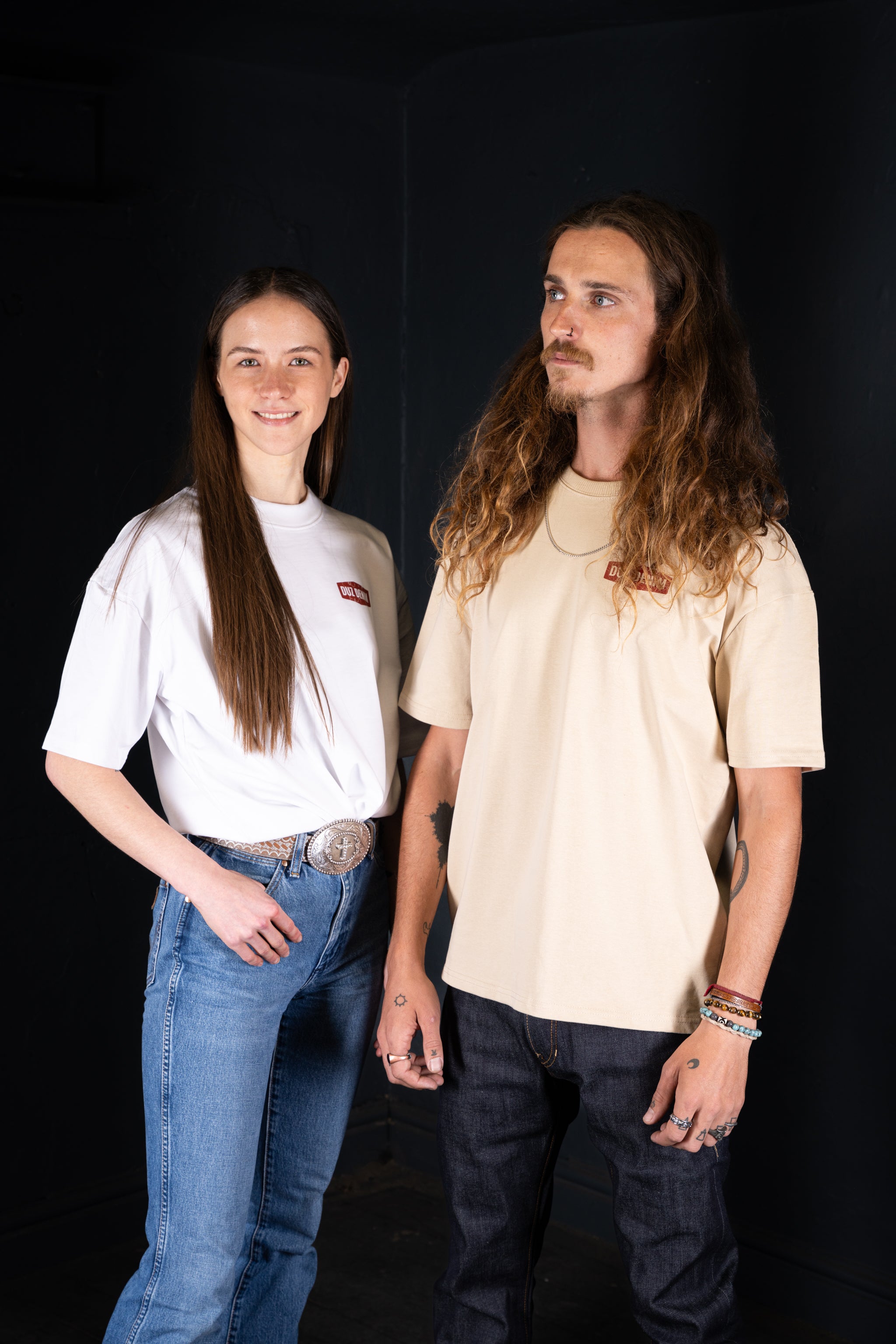 DUZ DENIM OVERSIZED TEE-HEAVY JERSEY-350gsm-WHITE