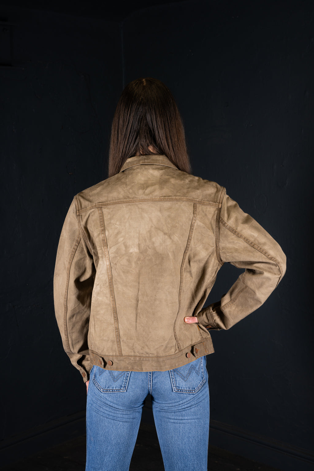 BZEN M.3131-PABLO REGULAR FIT 4 POCKET PLEATED JACKET-12oz-CANVAS-E0 MOSS GREEN