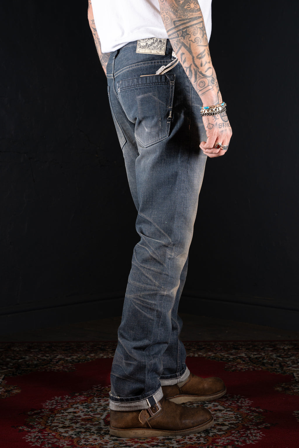 DDL 515-BRADY SLIM FIT STRAIGHT CONE MILLS WHITE OAKS-12.75oz SELVEDGE BB