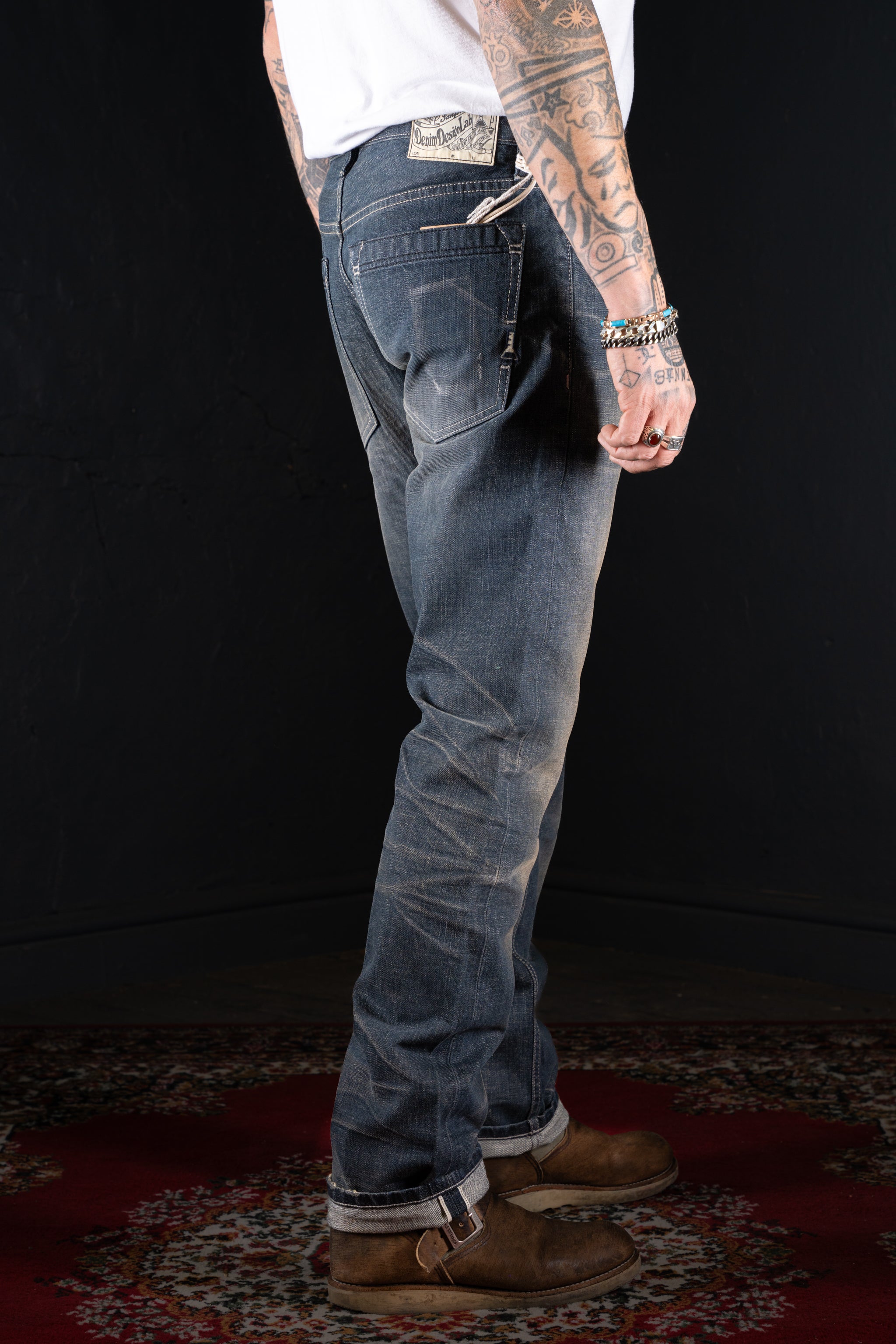 DDL 515-BRADY SLIM FIT STRAIGHT CONE MILLS WHITE OAKS-12.75oz SELVEDGE BB