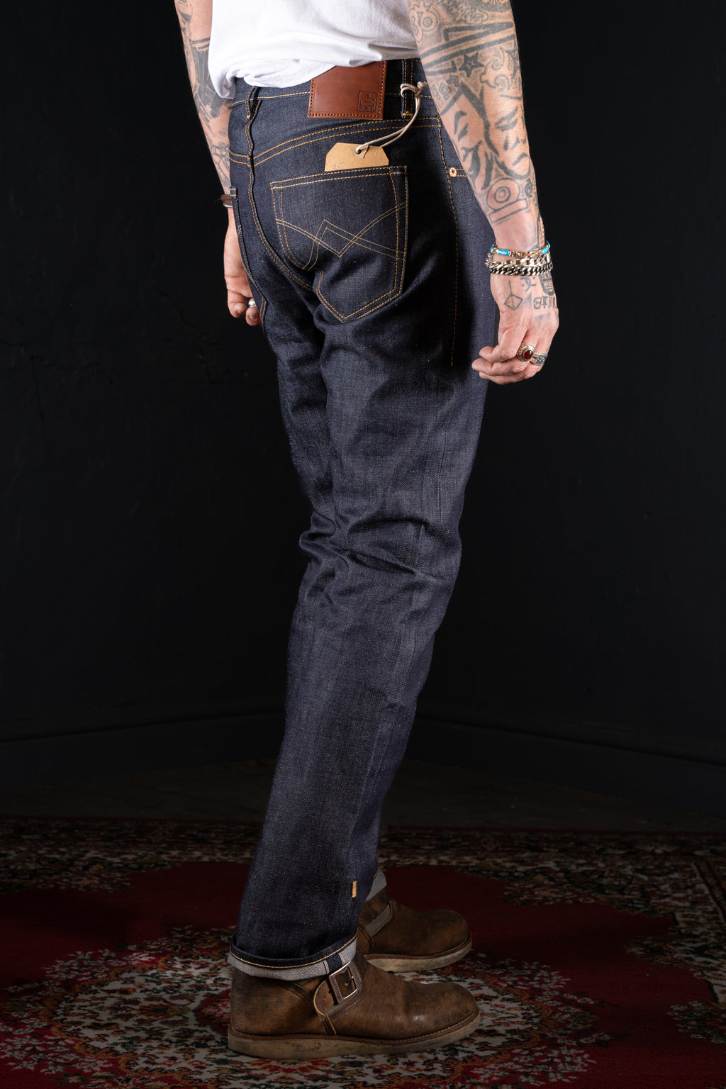 BZEN M.1258 BILLY-R29 SLIM STRAIGHT- 13.5oz- RAW SELVEDGE- INDIGO