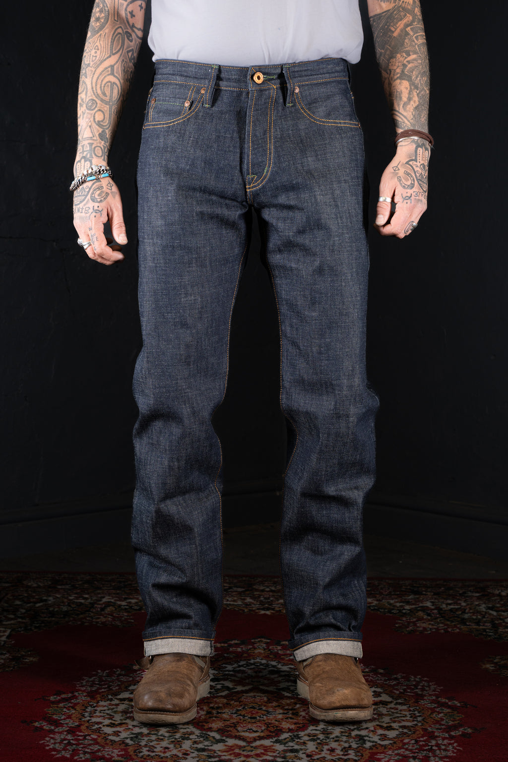 DDL 519-DAVID VINTAGE FIT STRAIGHT CONE MILLS WHITE OAKS-14.25oz RAW SELVEDGE- INDIGO