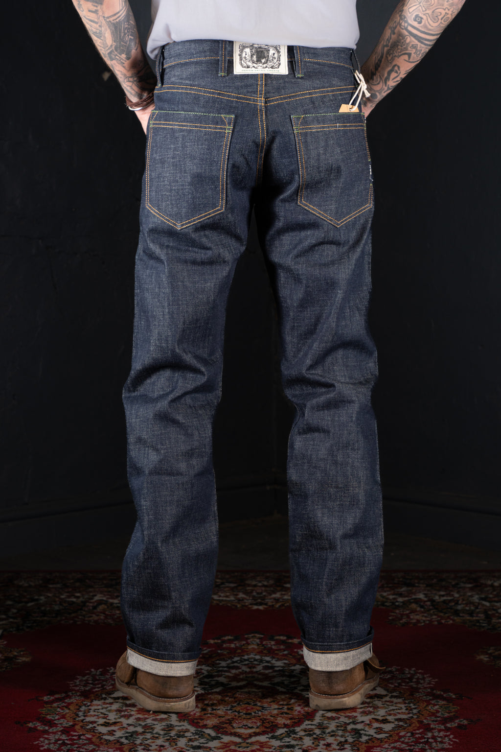 DDL 519-DAVID VINTAGE FIT STRAIGHT CONE MILLS WHITE OAKS-14.25oz RAW SELVEDGE- INDIGO