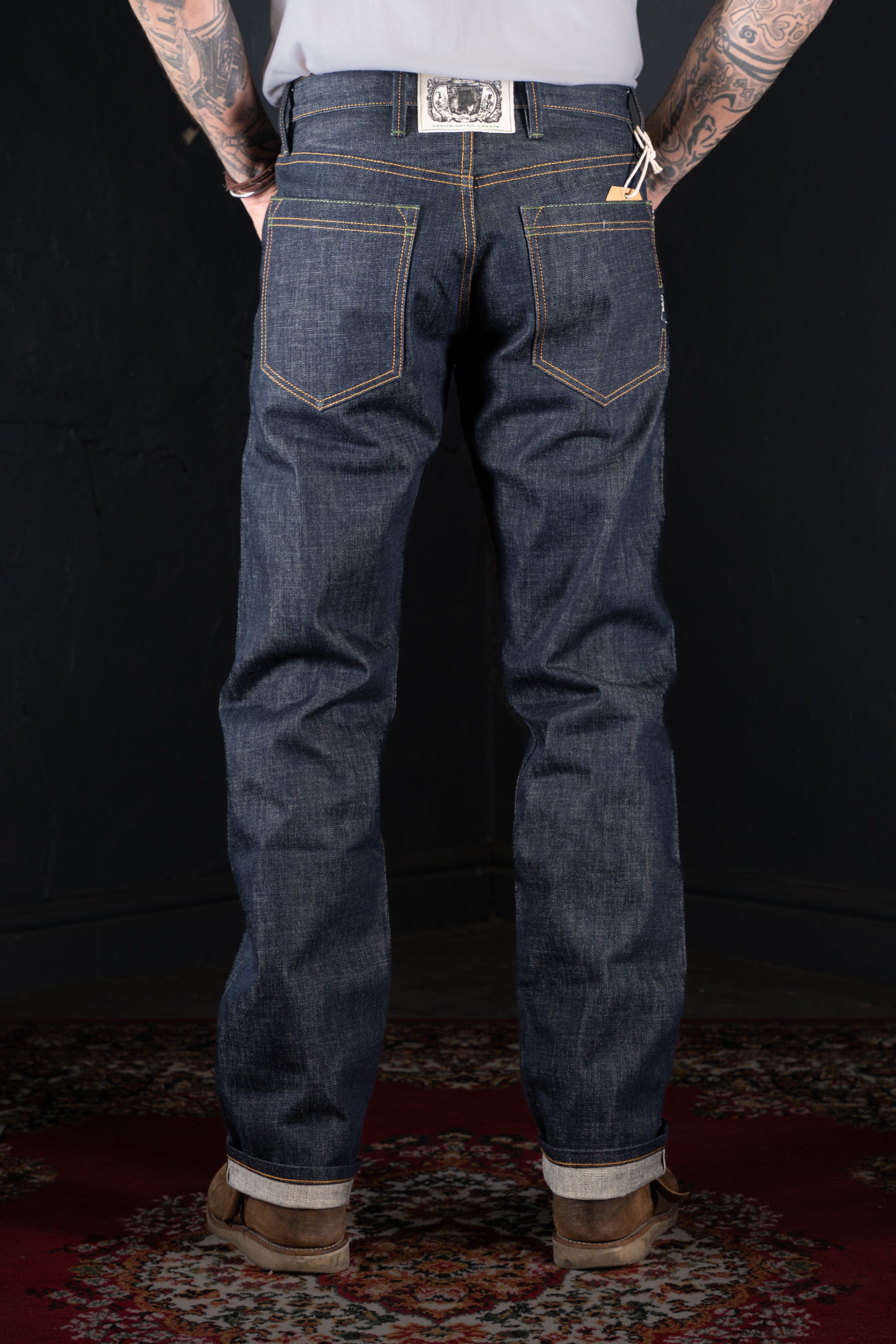 DDL 519-DAVID VINTAGE FIT STRAIGHT CONE MILLS WHITE OAKS-14.25oz RAW SELVEDGE- INDIGO