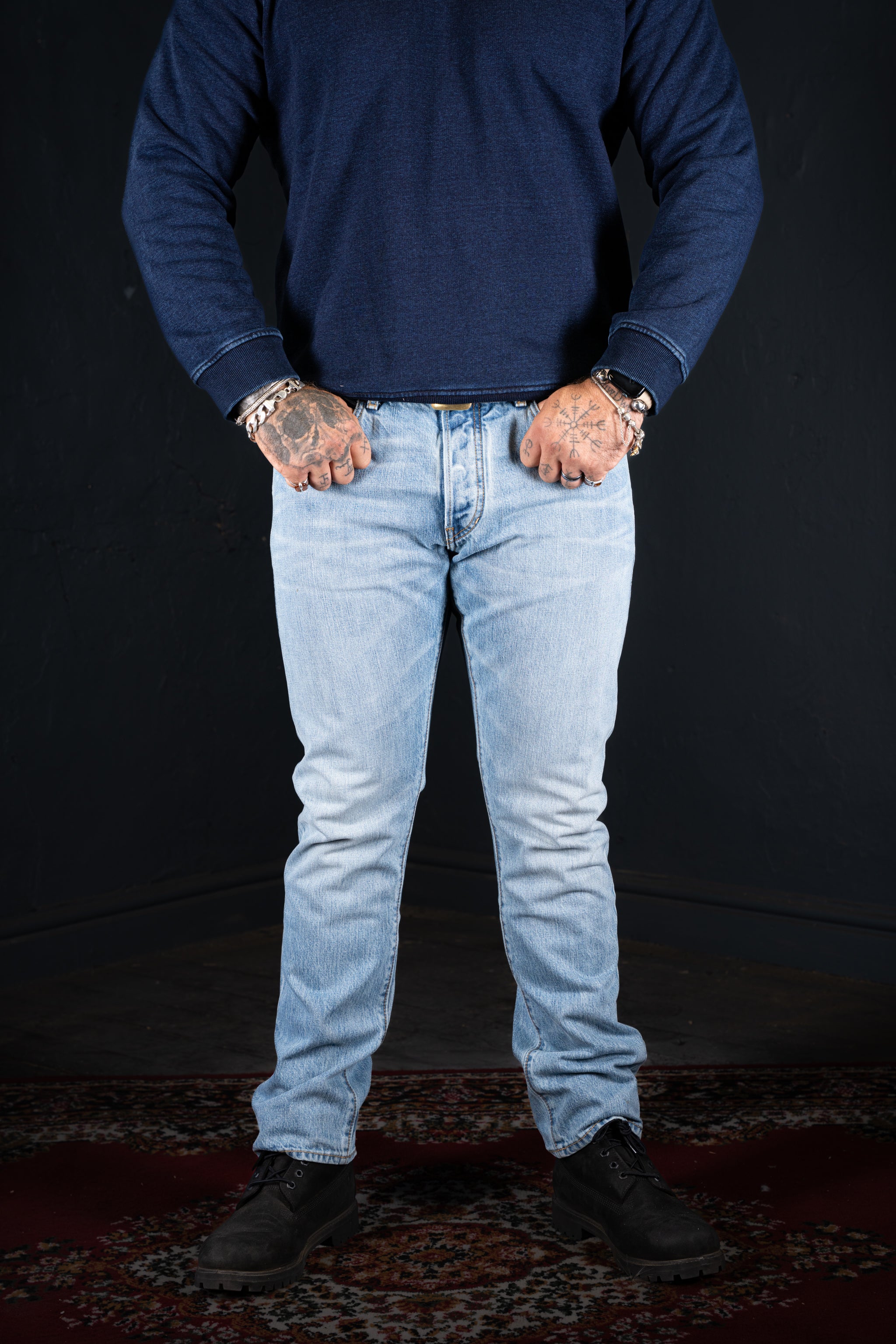 BZEN M.1258-BILLY SLIM STRAIGHT- 13.5oz- SELVEDGE- MALDIVES