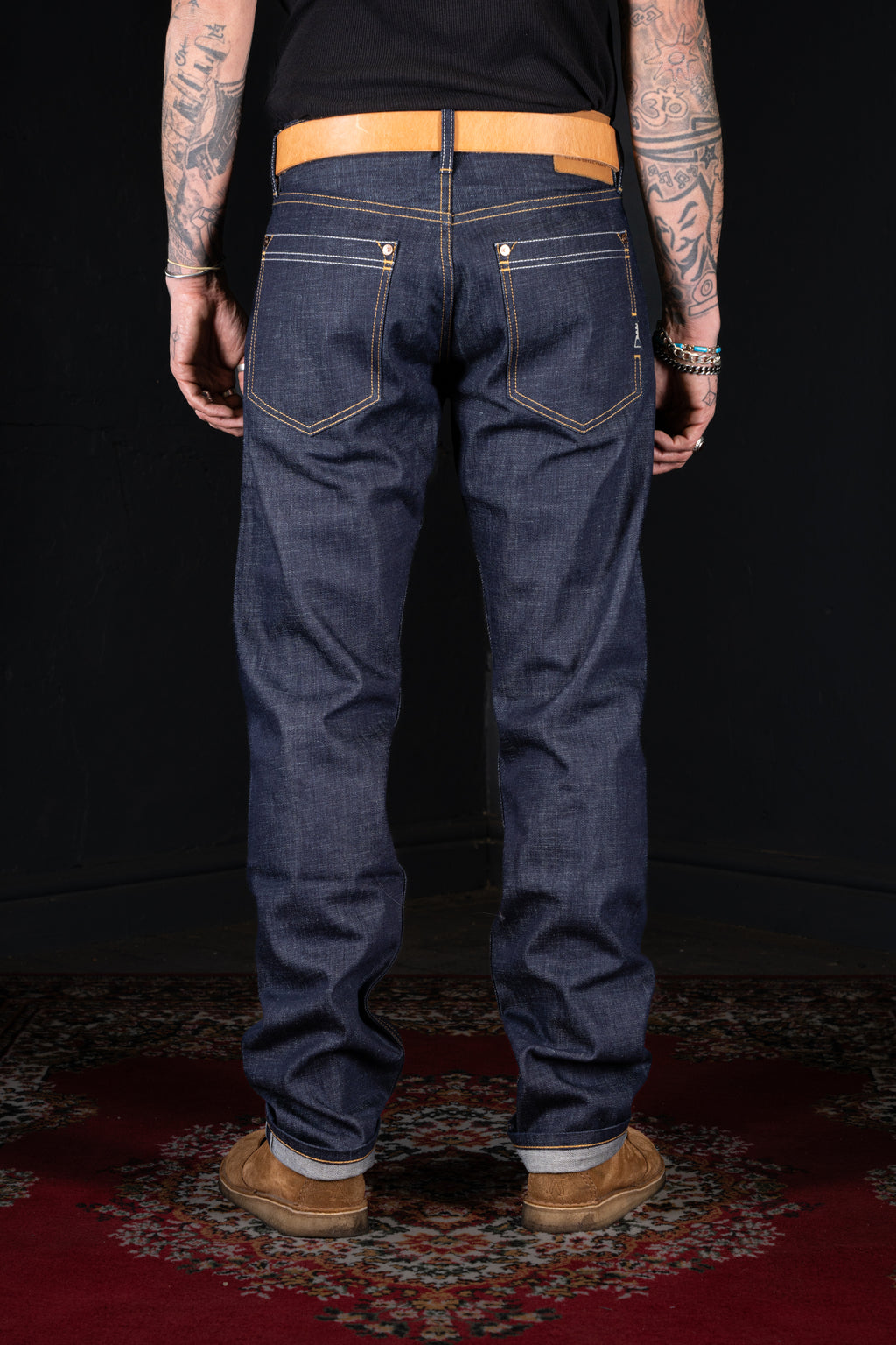 DDL 519-DAVID VINTAGE FIT STRAIGHT CONE MILLS WHITE OAKS-12.25oz RAW SELVEDGE- PURE INDIGO