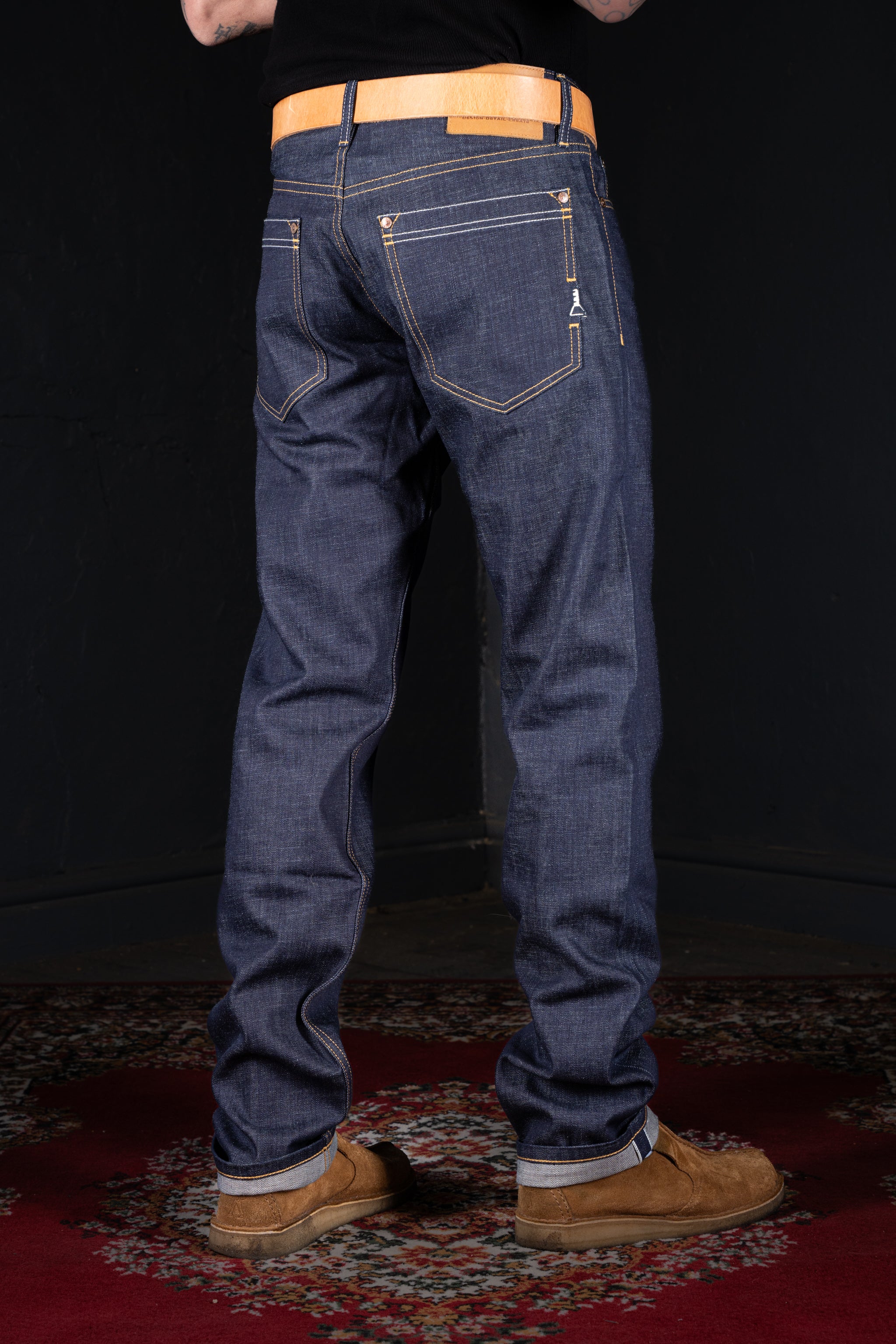 DDL 519-DAVID VINTAGE FIT STRAIGHT CONE MILLS WHITE OAKS-12.25oz RAW SELVEDGE- PURE INDIGO