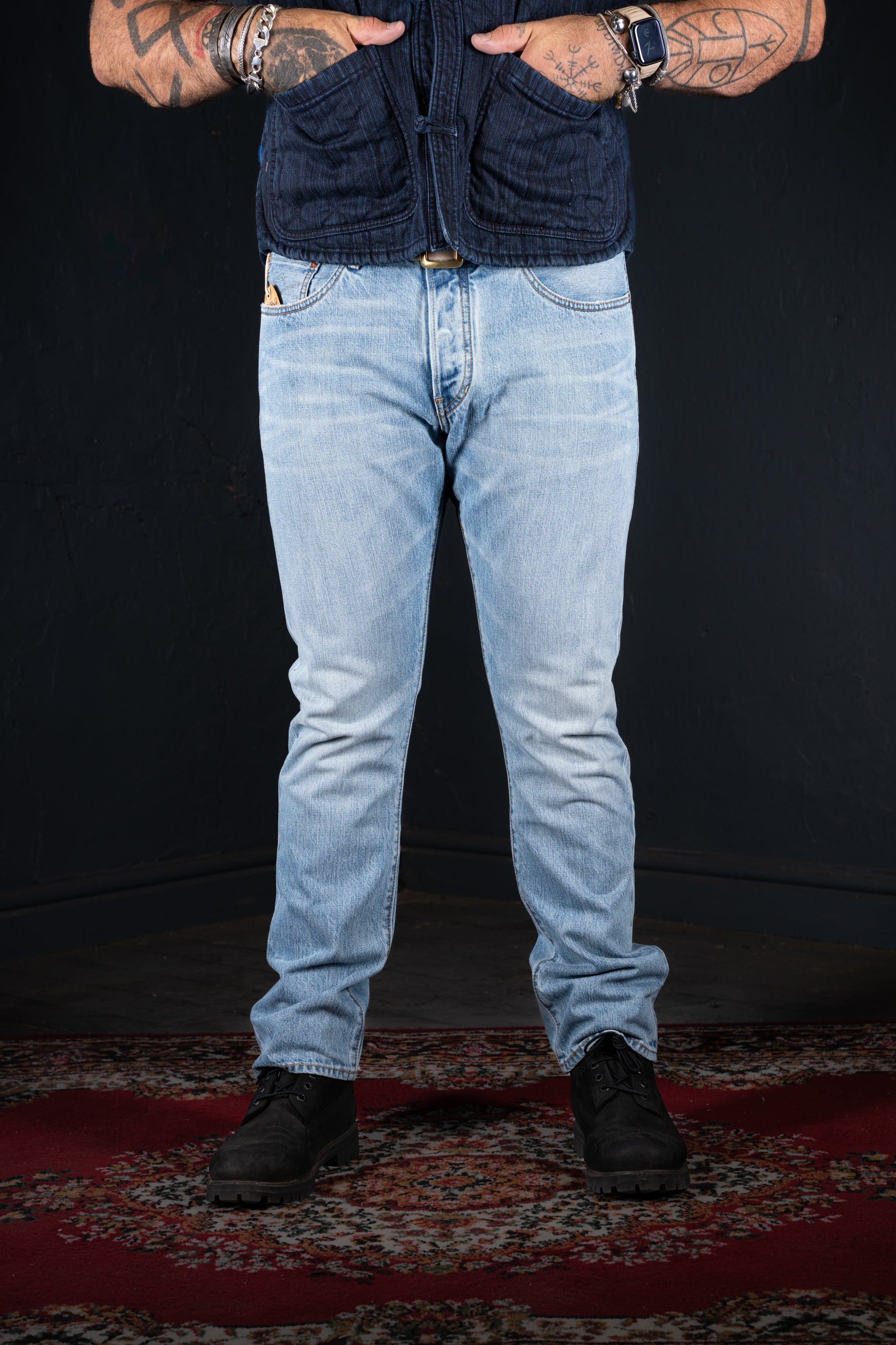 BZEN M.1258-BILLY SLIM STRAIGHT- 13.5oz- SELVEDGE- MALDIVES