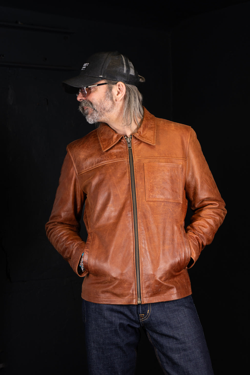 DUZ DENIM-"THE INDIE" LEATHER DUZ JACKET