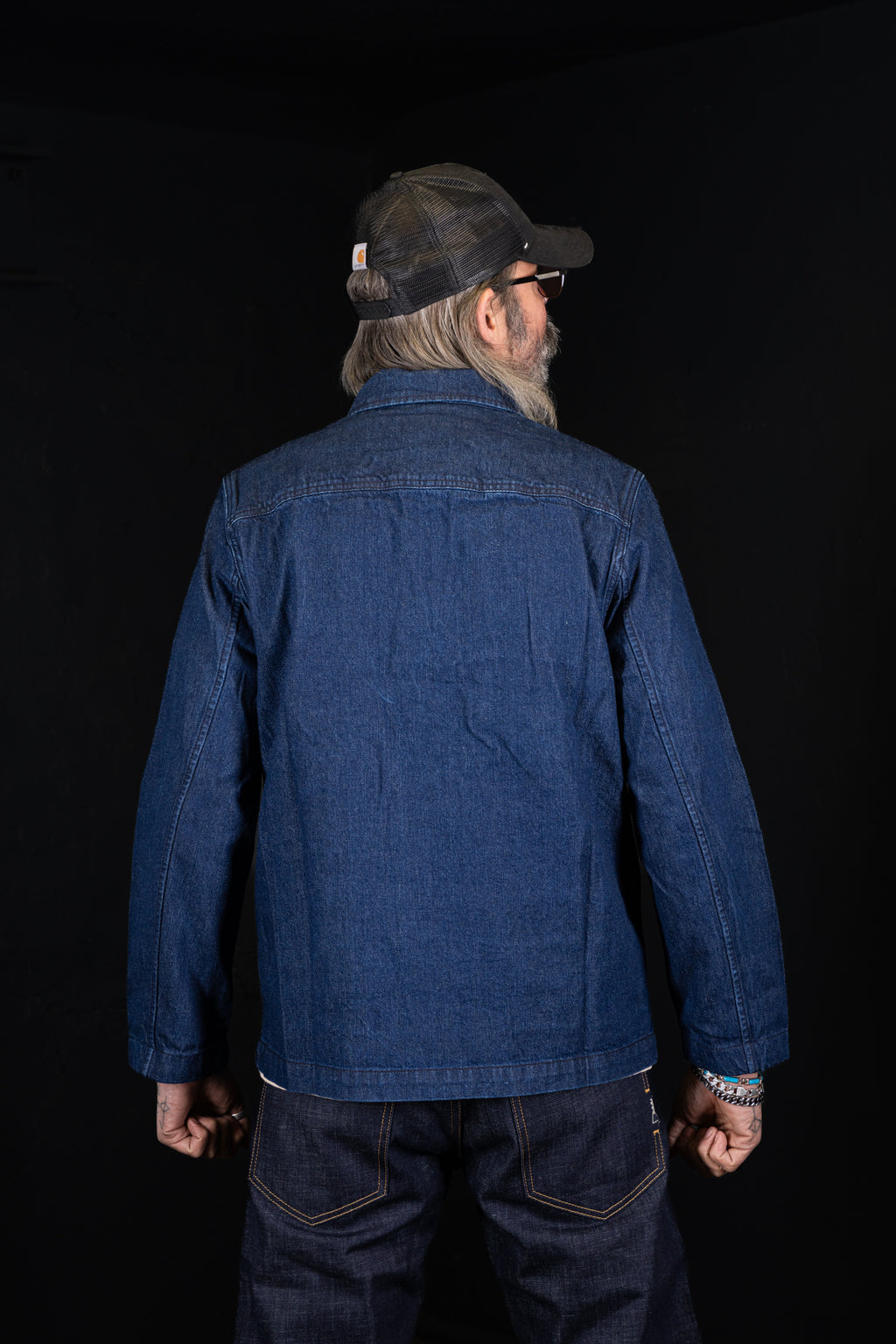 BZEN M.3195-BRETON REGULAR FIT 6 POCKET DENIM JACKET-12oz-E0 RINSE INDIGO