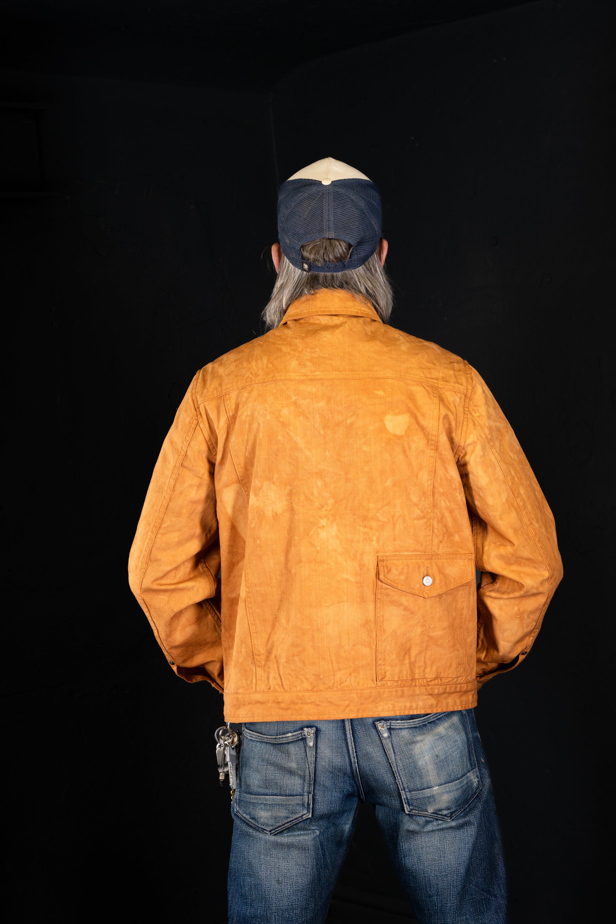 BZEN M.3336RL-TRINITY 7 POCKET YELLOWSTONE INSPIRED LINED VEGGIE DYED CANVAS JACKET-12OZ-E0 BRONZE