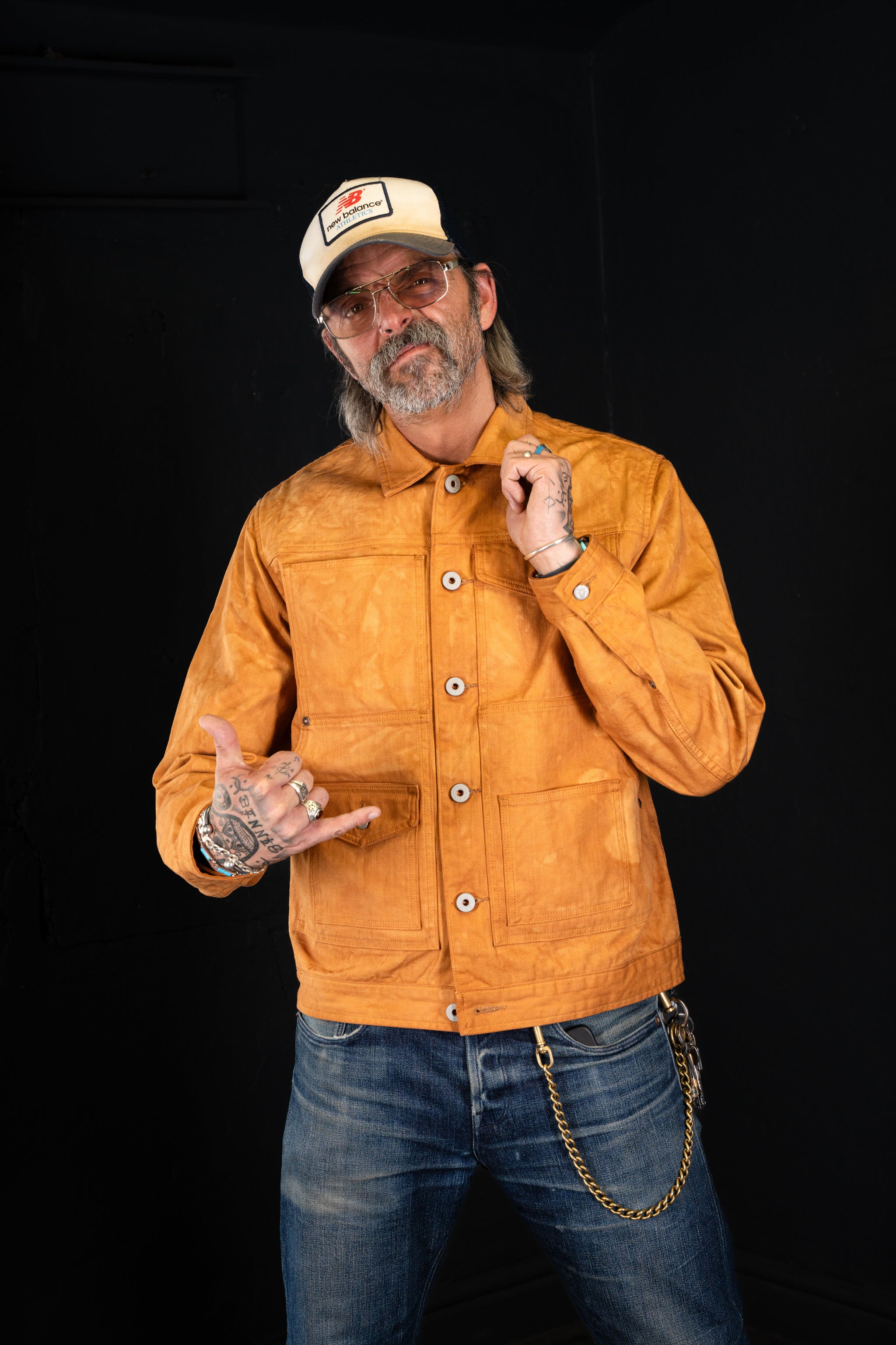 BZEN M.3336RL-TRINITY 7 POCKET YELLOWSTONE INSPIRED LINED VEGGIE DYED CANVAS JACKET-12OZ-E0 BRONZE