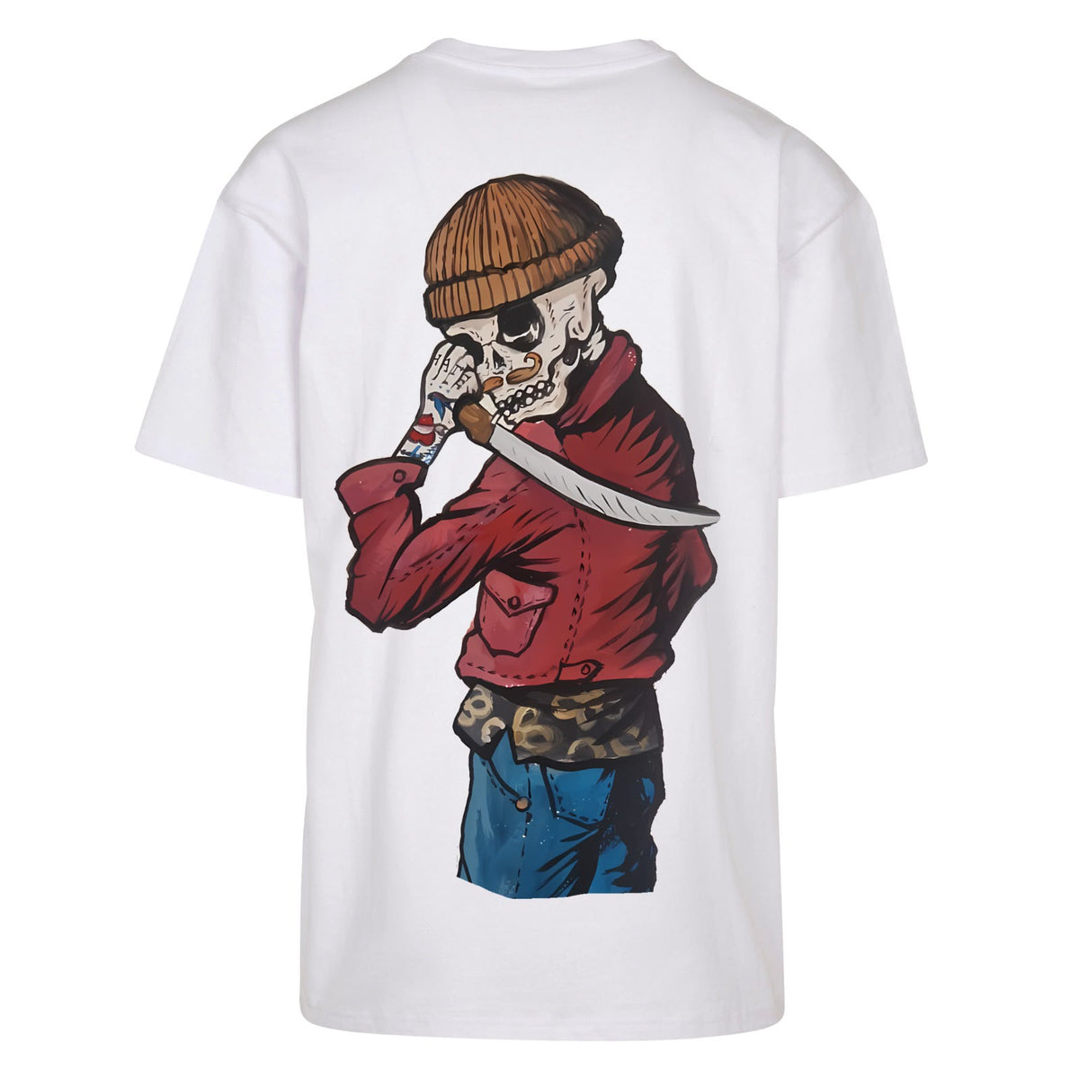 ***PRE-ORDER*** DUZ DENIM X CLOBBER CALM-"DUZ SQUAD WREKKERZ" TEE-WHITE