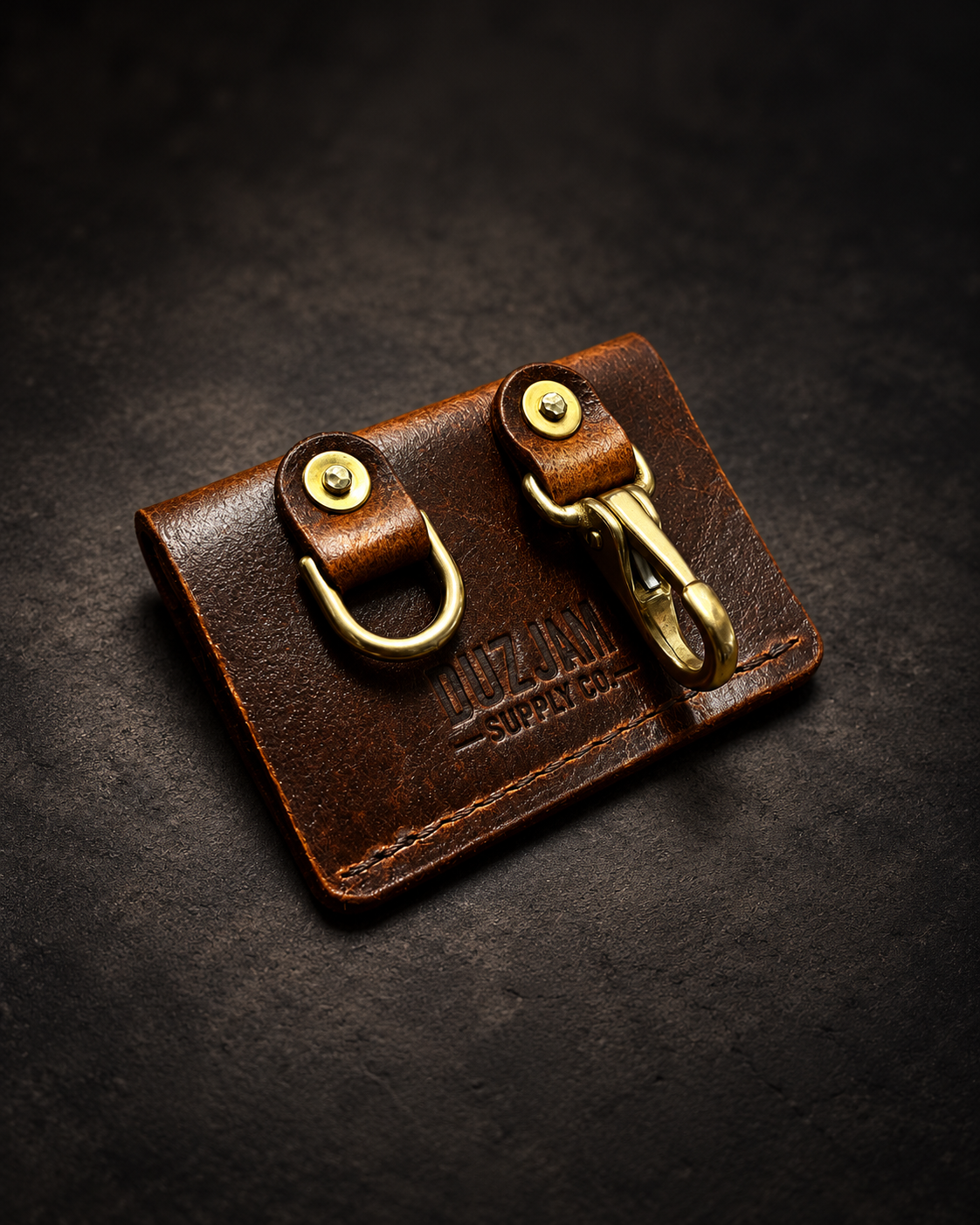 Duz Denim "Duz Jam Supply Co." Leather Belt Brother (Crazy Cow)