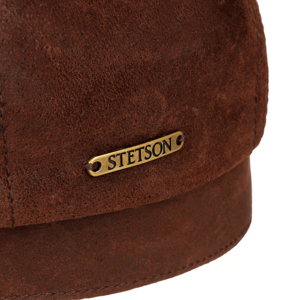 STETSON-HATTERAS UNI PIGSKIN FLAT CAP-BROWN