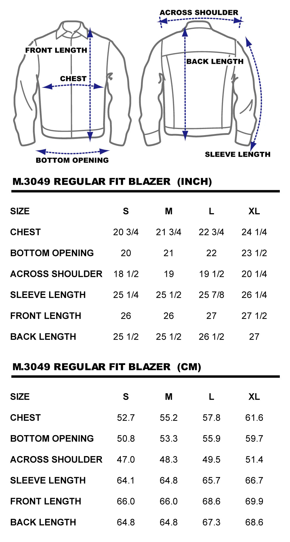 BZEN M.3049-MATTY INDIGO DOBBY WEAVE REGULAR FIT 2 POCKET BLAZER-E0 INDIGO