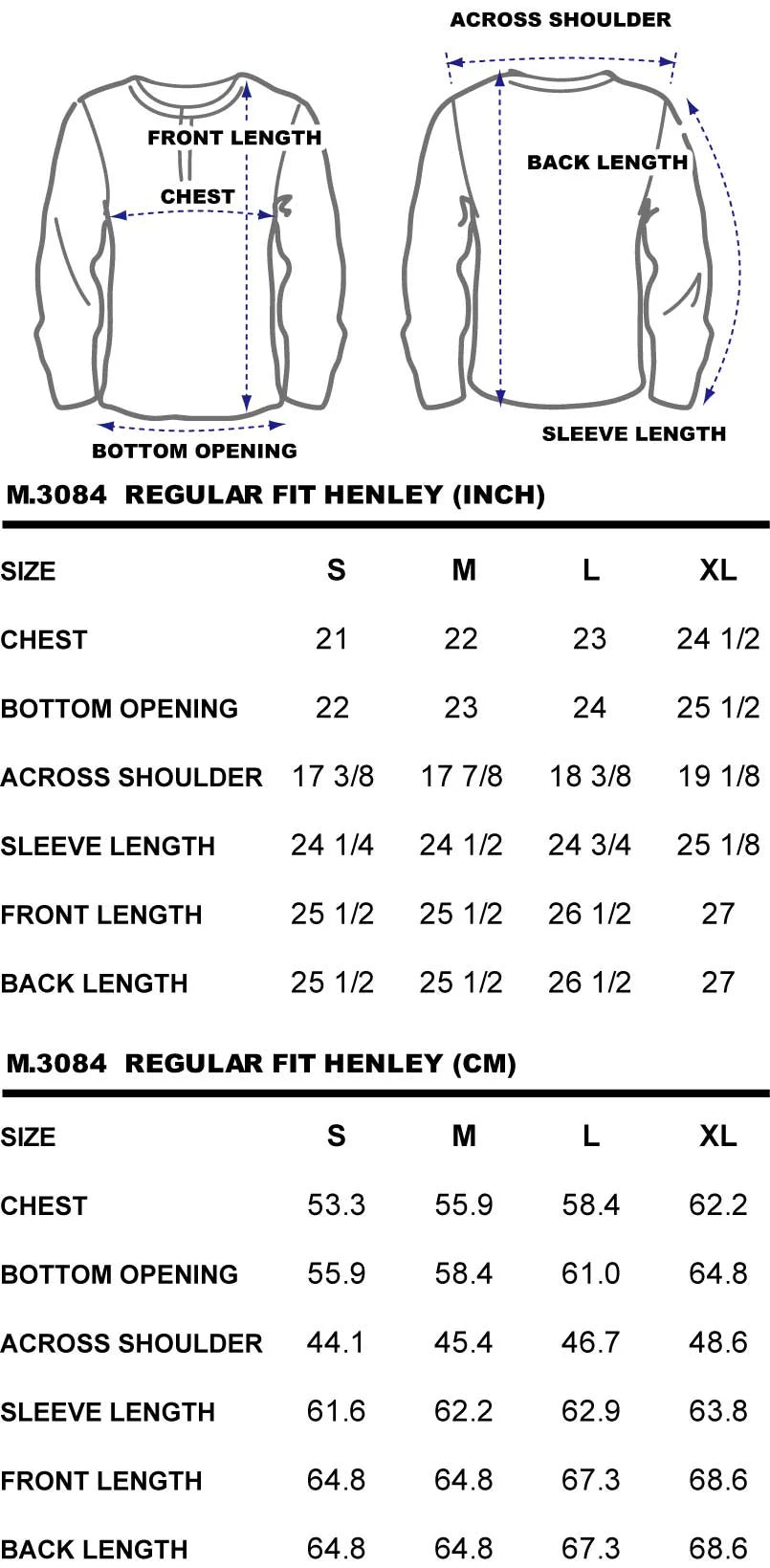 M.3084 MIZUIRO-WN REGULAR FIT LONG SLEEVE WAFFLE KNIT 3 BUTTON HENLEY-410GSM-E0 NATURAL