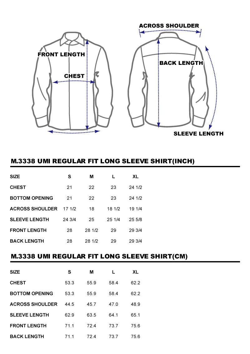 BZEN M.3338-UMI REGULAR FIT 2 POCKET SHIRT-6oz-E0 INDIGO STRIPE