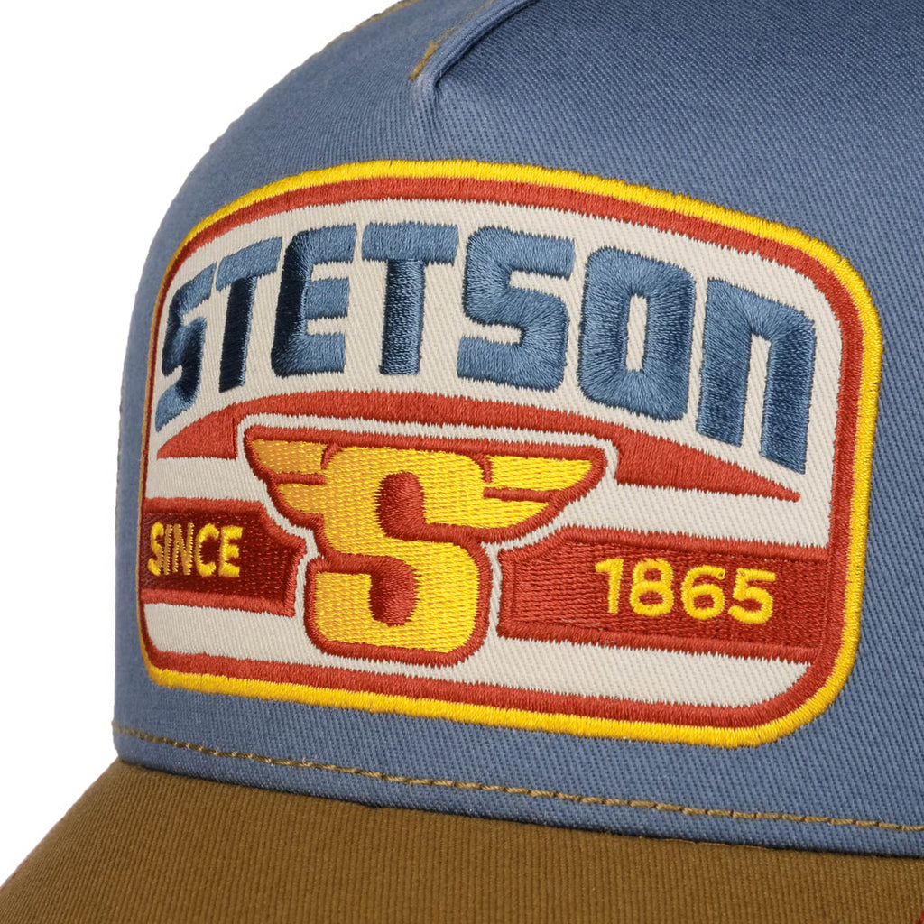 Stetson 1865 S Patch Trucker Cap (Brown/Blue)