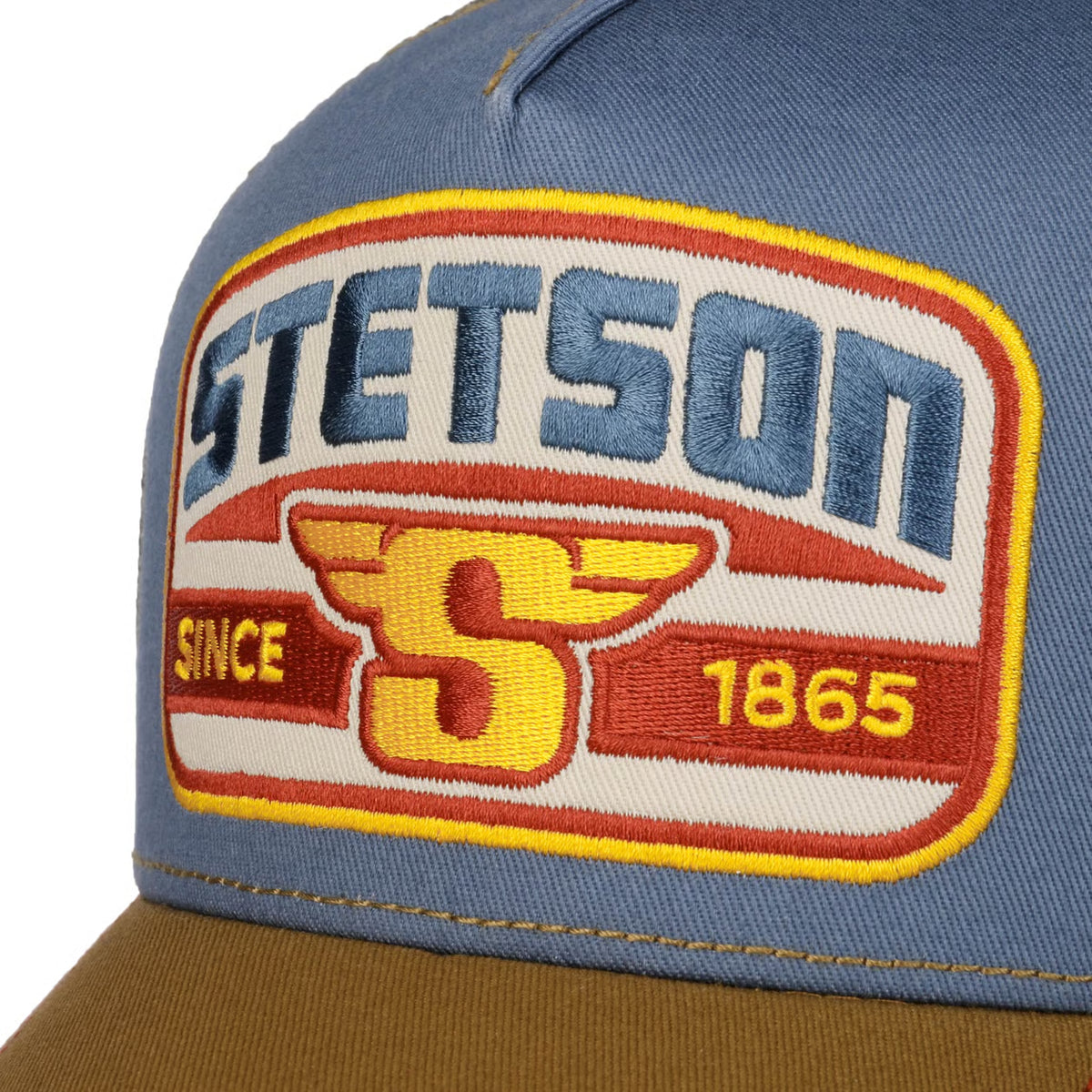 Stetson 1865 S Patch Trucker Cap (Brown/Blue)