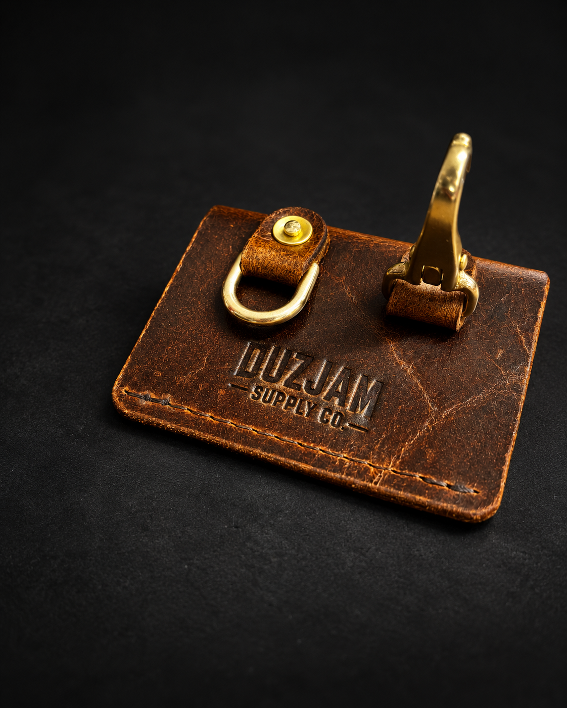 Duz Denim "Duz Jam Supply Co." Leather Belt Brother (Crazy Cow)